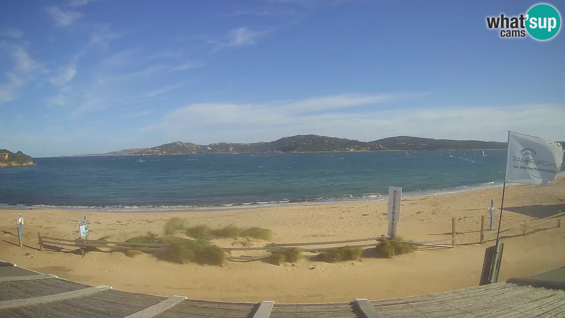 Porto Pollo Windsurfing and Kite surfing live webcam – Sardinia – Italy