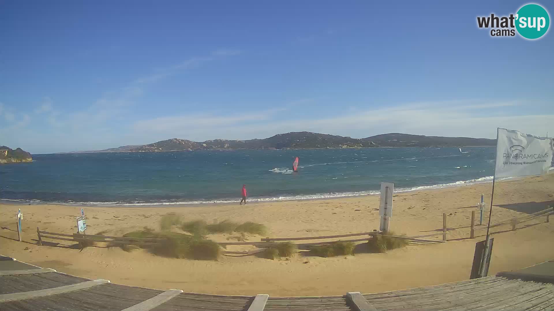 Webcam en direct de planche à voile et de kite surf à Porto Pollo – Sardaigne – Italie