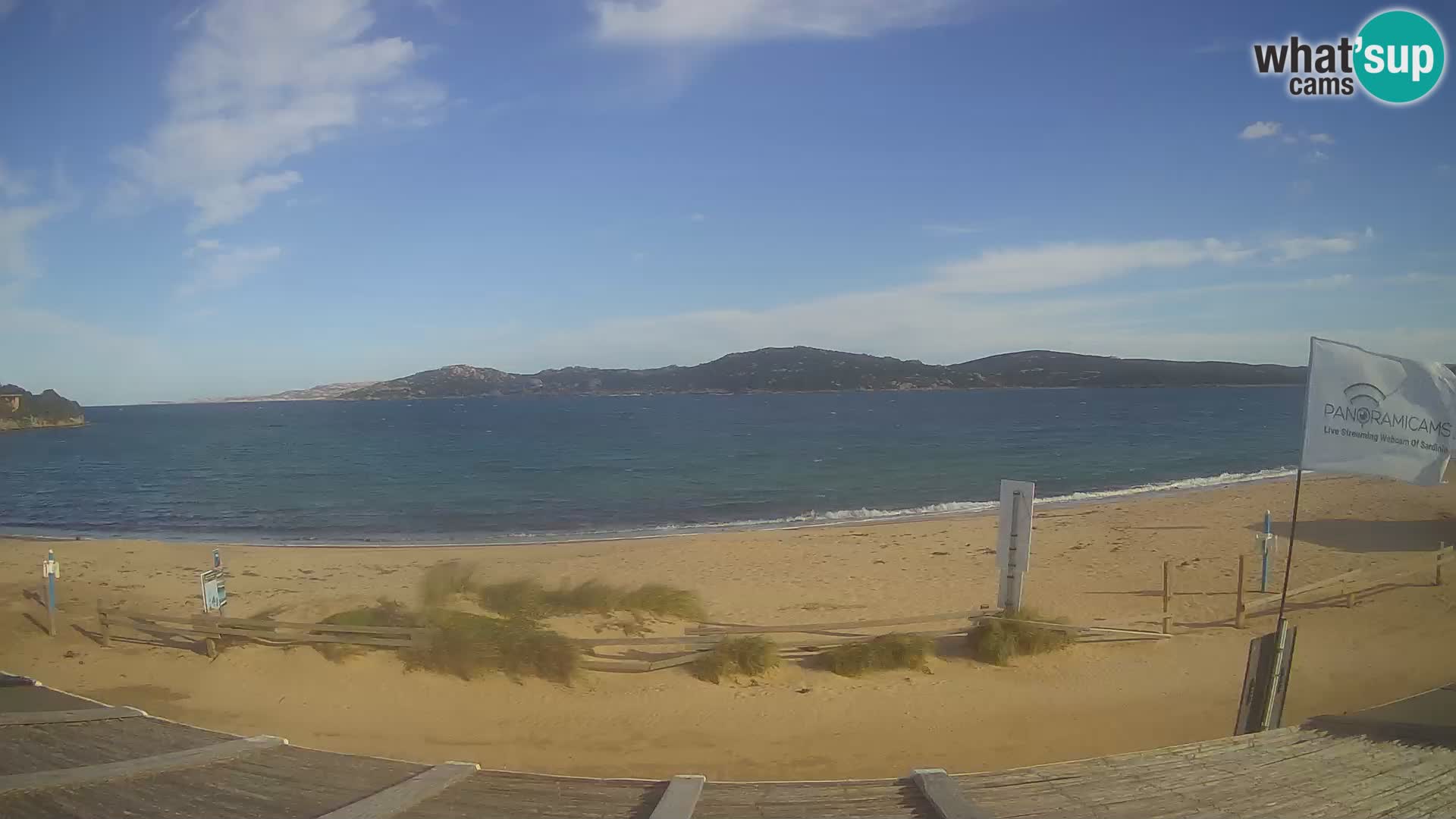 Webcam en direct de planche à voile et de kite surf à Porto Pollo – Sardaigne – Italie