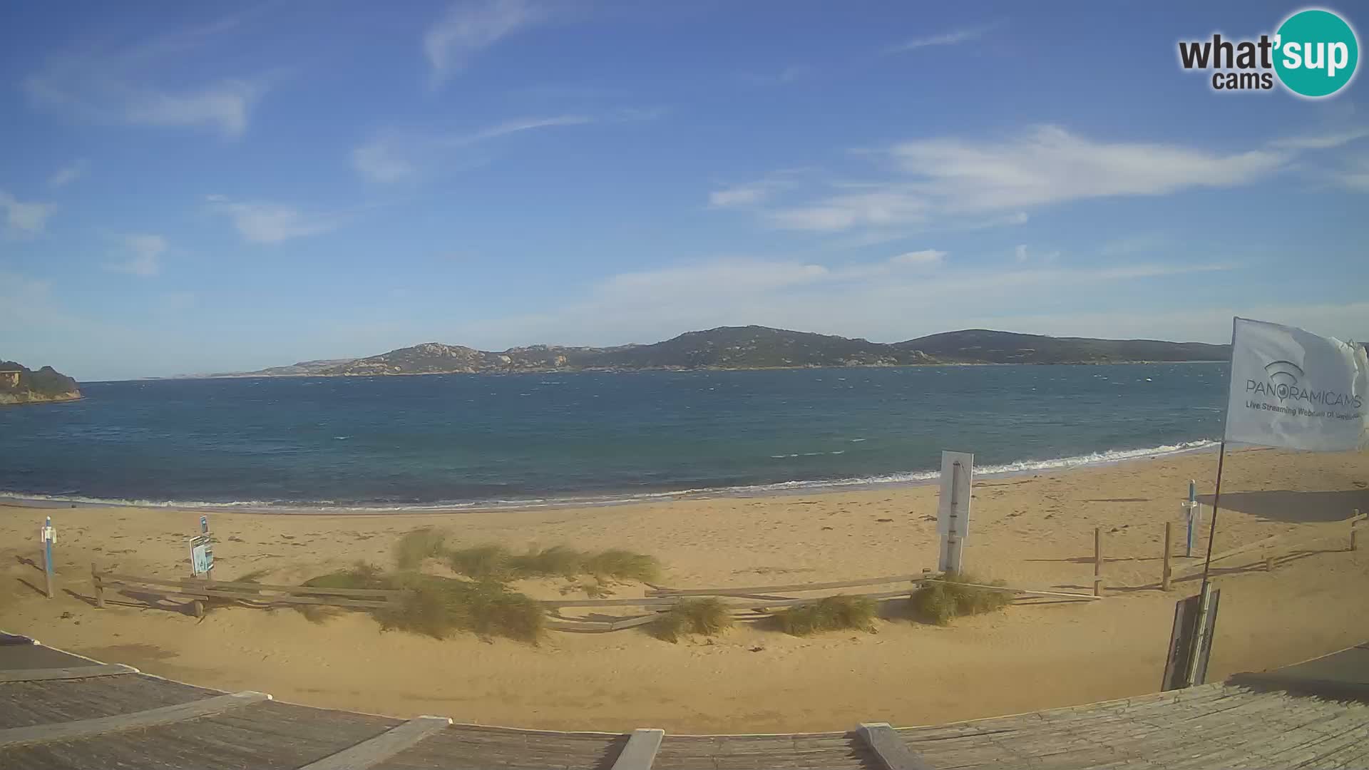 Webcam en direct de planche à voile et de kite surf à Porto Pollo – Sardaigne – Italie