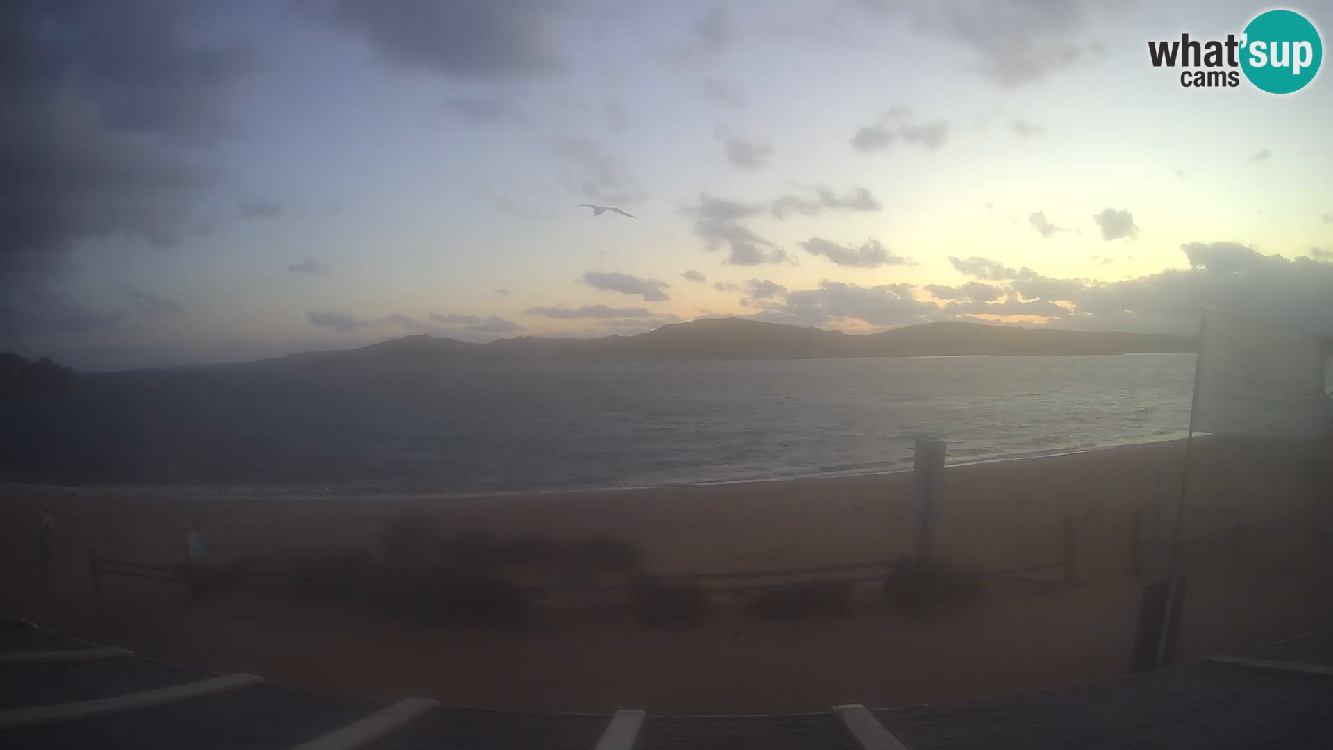 Webcam en direct de planche à voile et de kite surf à Porto Pollo – Sardaigne – Italie