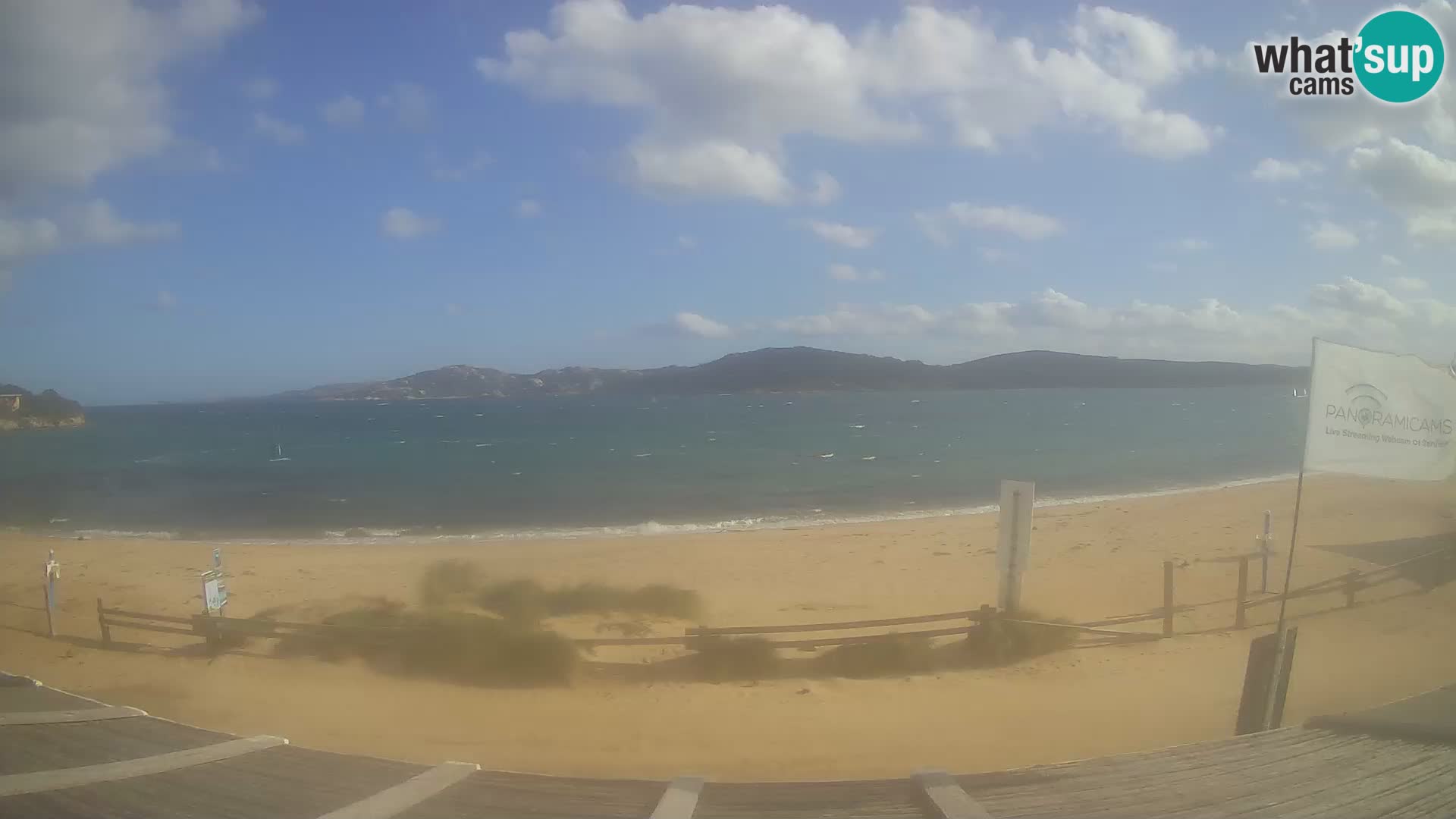 Webcam en direct de planche à voile et de kite surf à Porto Pollo – Sardaigne – Italie