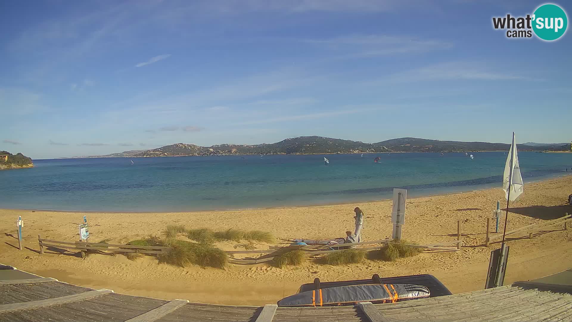 Porto Pollo Windsurfing and Kite surfing live webcam – Sardinia – Italy