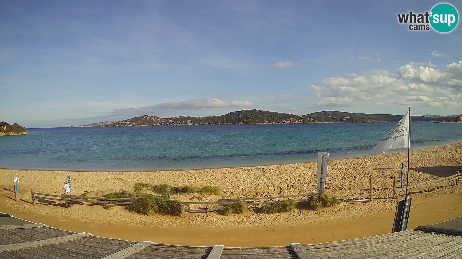 Webcam en direct de planche à voile et de kite surf à Porto Pollo – Sardaigne – Italie