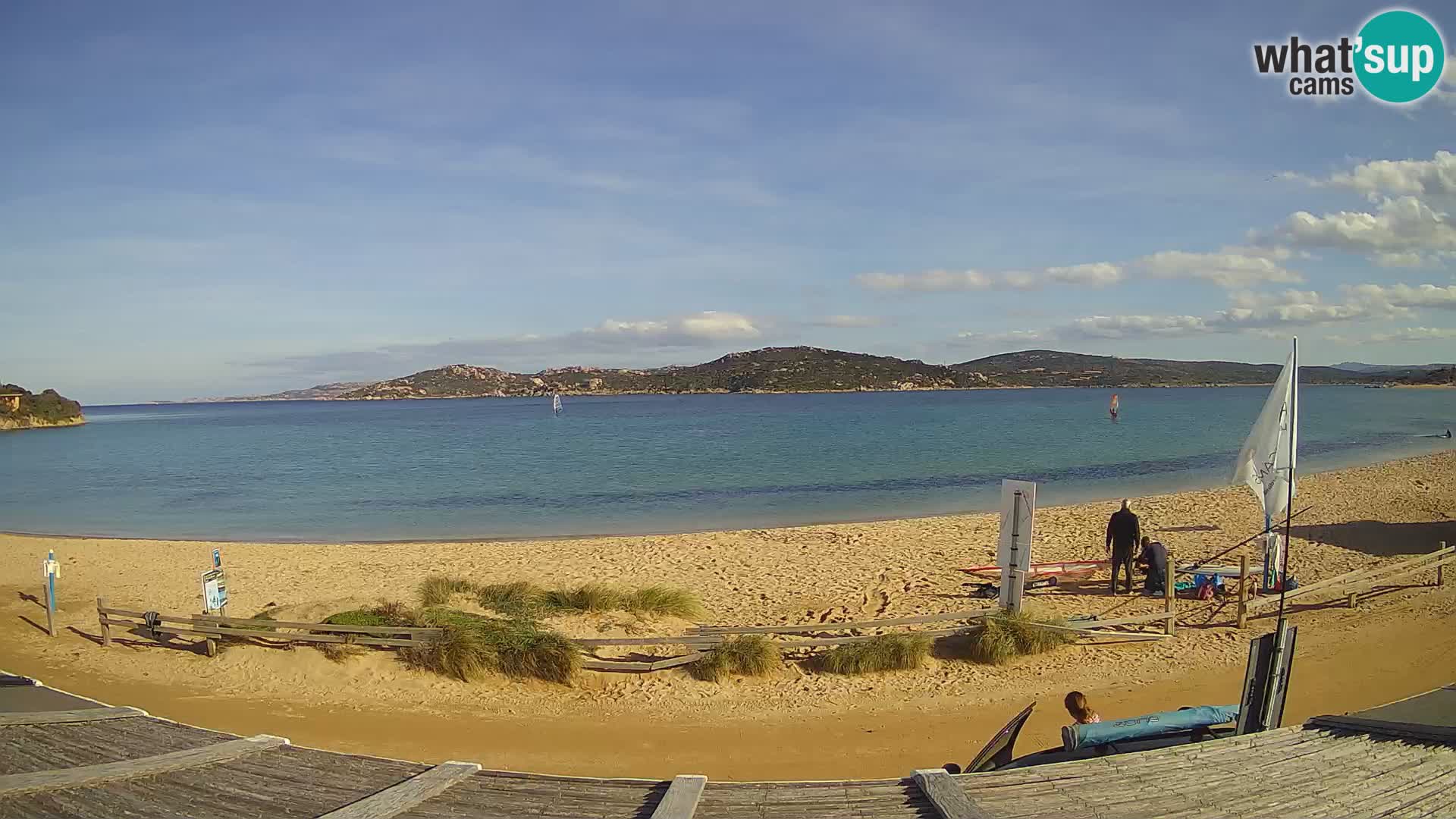 Webcam en direct de planche à voile et de kite surf à Porto Pollo – Sardaigne – Italie