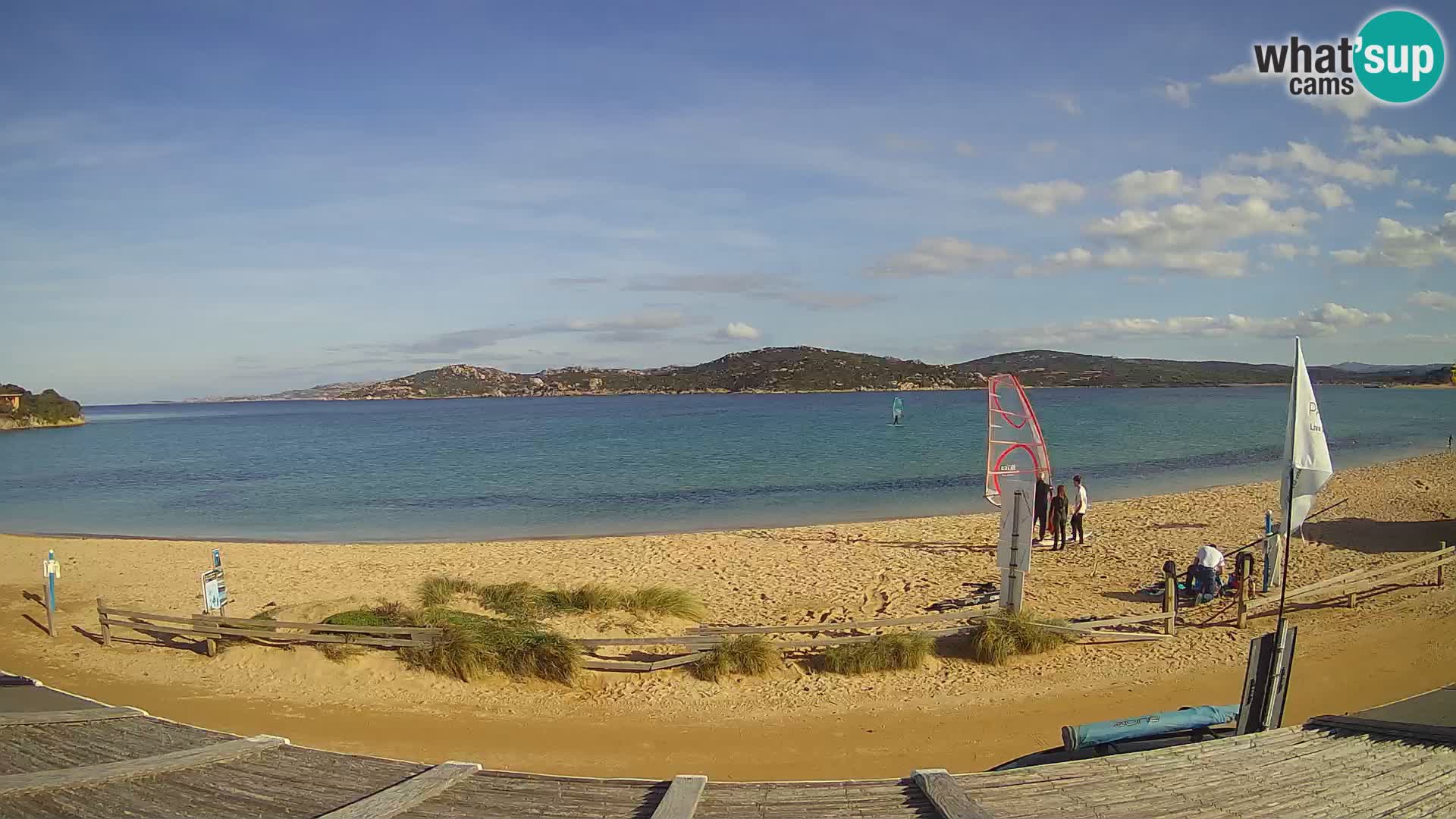 Webcam en direct de planche à voile et de kite surf à Porto Pollo – Sardaigne – Italie