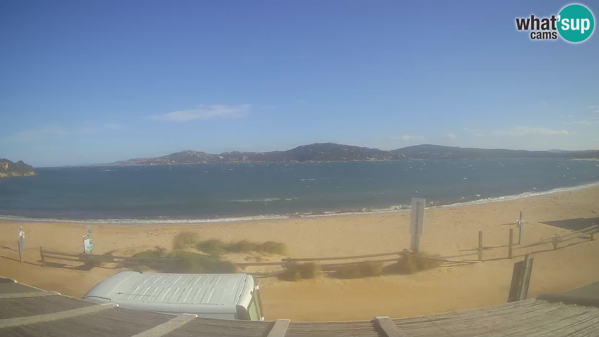 Porto Pollo Windsurfing and Kite surfing live webcam – Sardinia – Italy