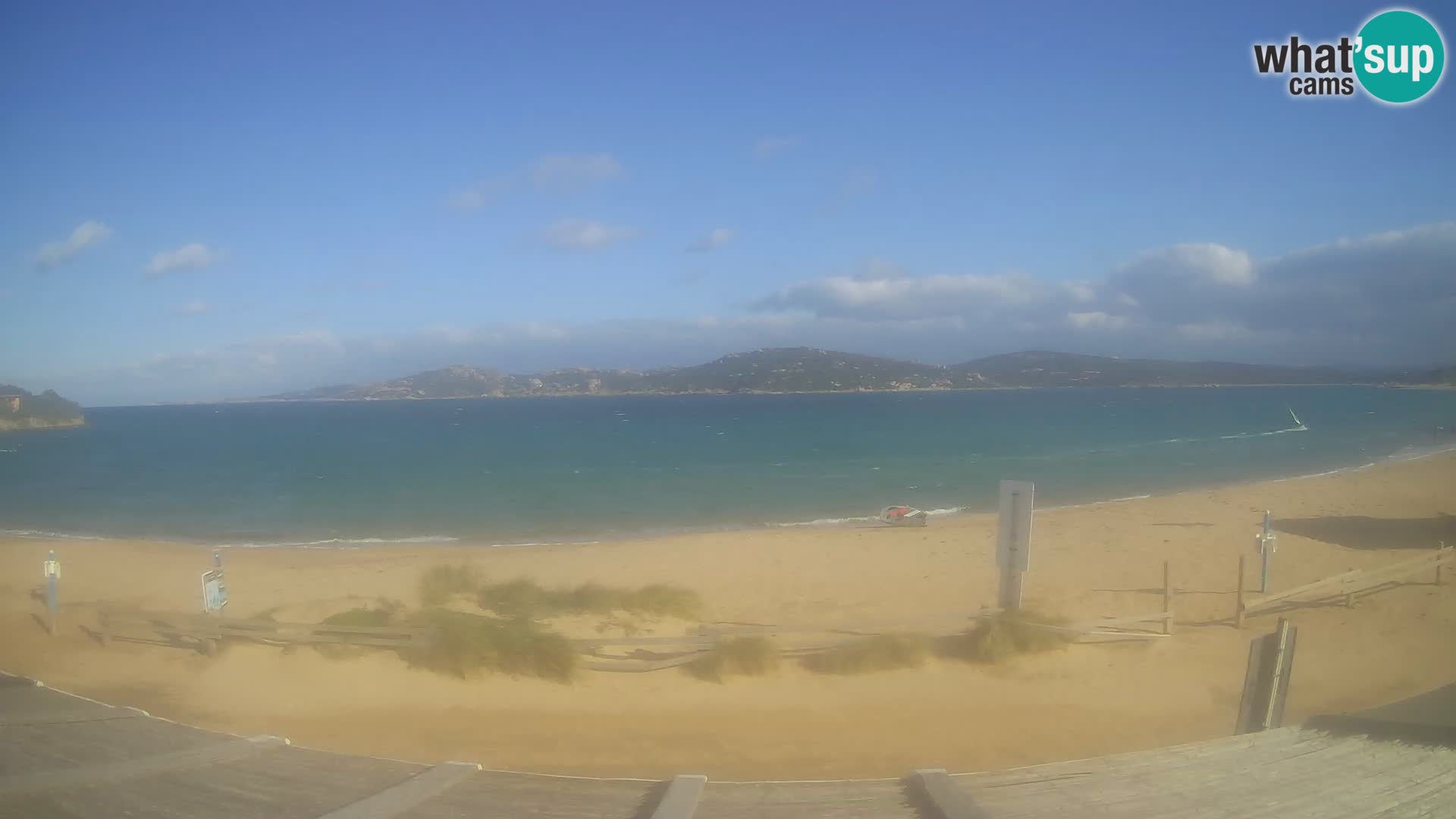 Porto Pollo Windsurfing and Kite surfing live webcam – Sardinia – Italy