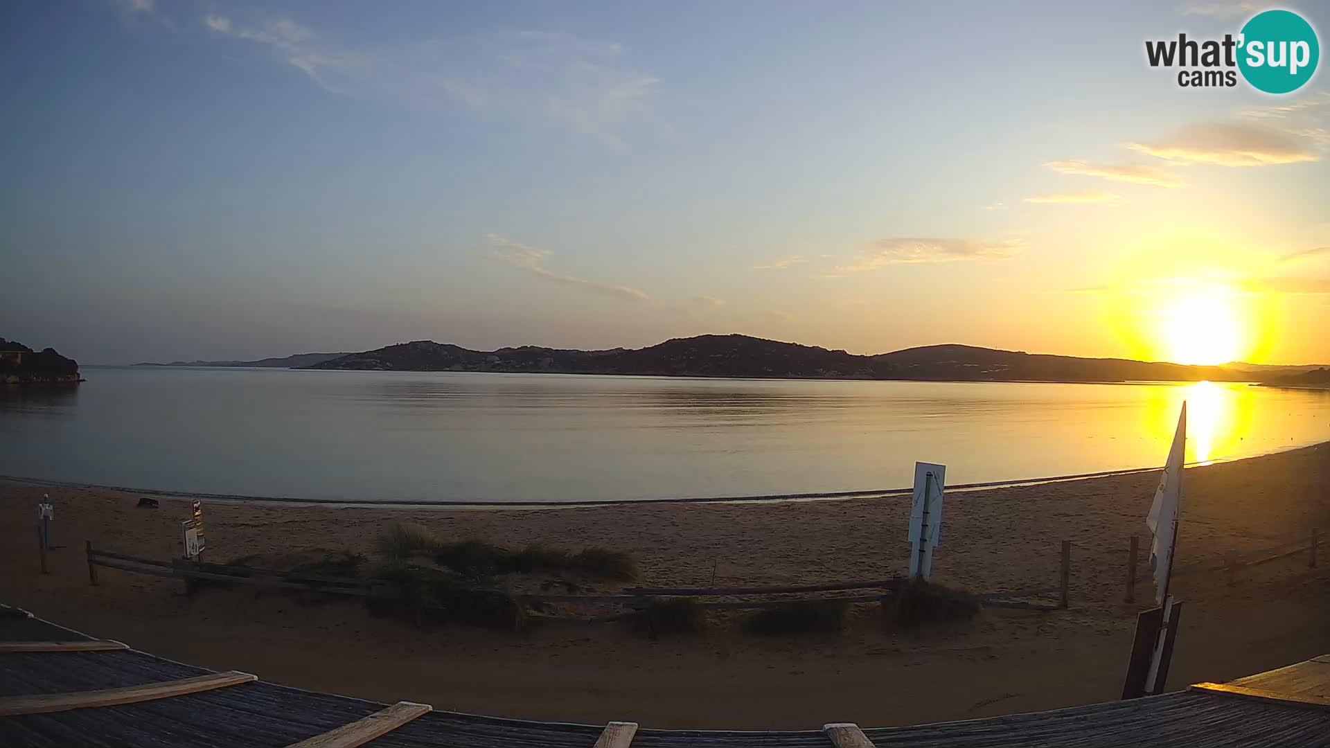 Webcam en direct de planche à voile et de kite surf à Porto Pollo – Sardaigne – Italie