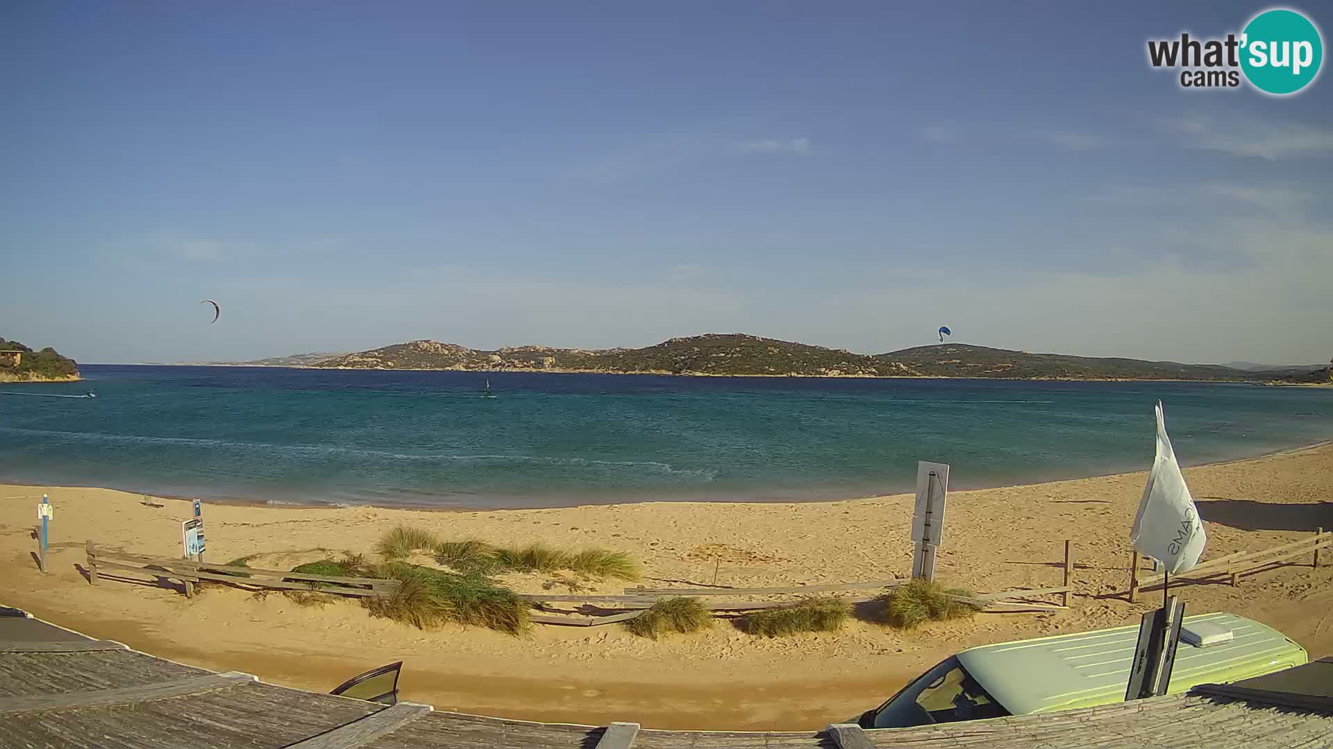 Webcam en direct de planche à voile et de kite surf à Porto Pollo – Sardaigne – Italie