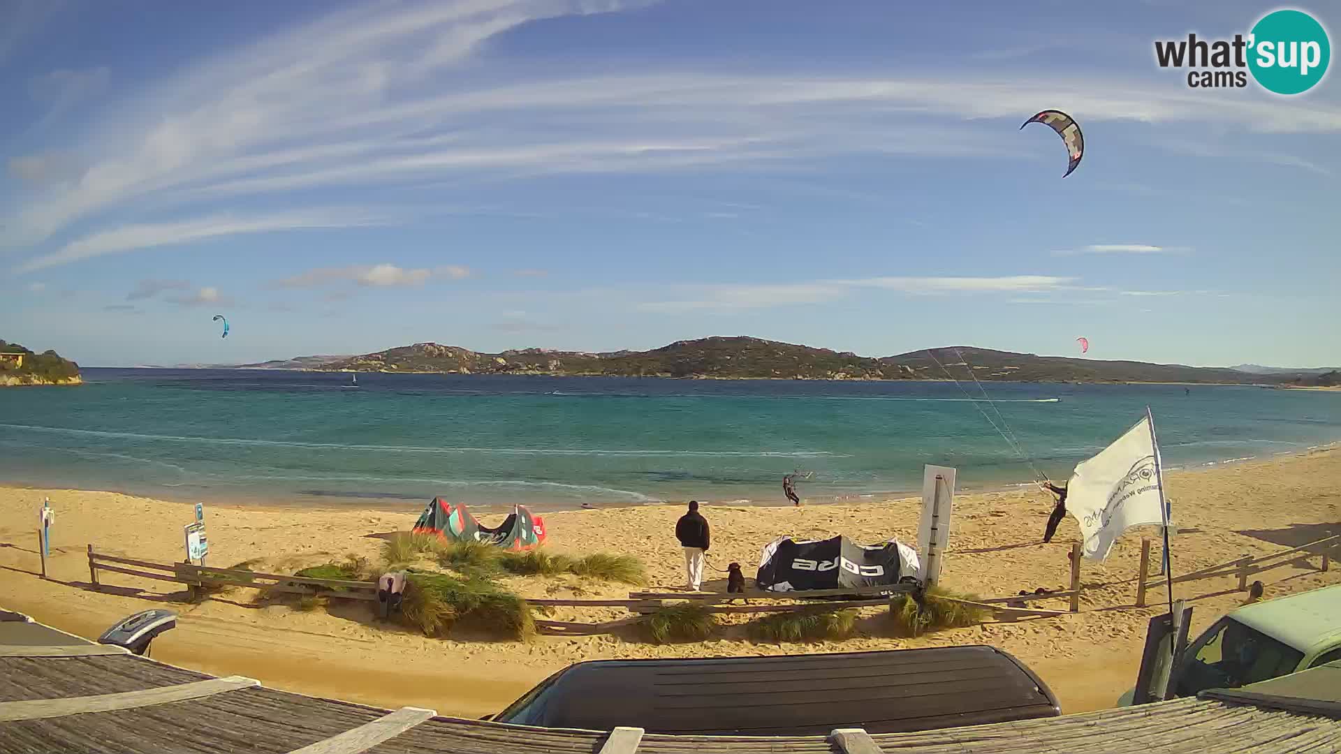 Webcam en direct de planche à voile et de kite surf à Porto Pollo – Sardaigne – Italie