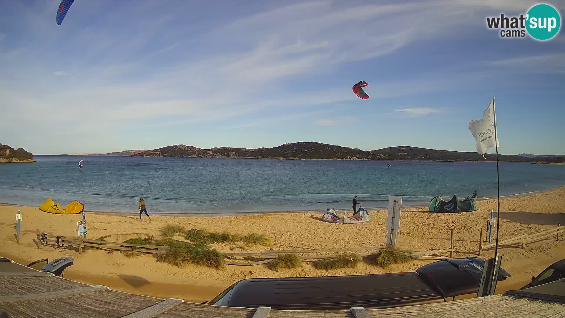 Webcam en direct de planche à voile et de kite surf à Porto Pollo – Sardaigne – Italie