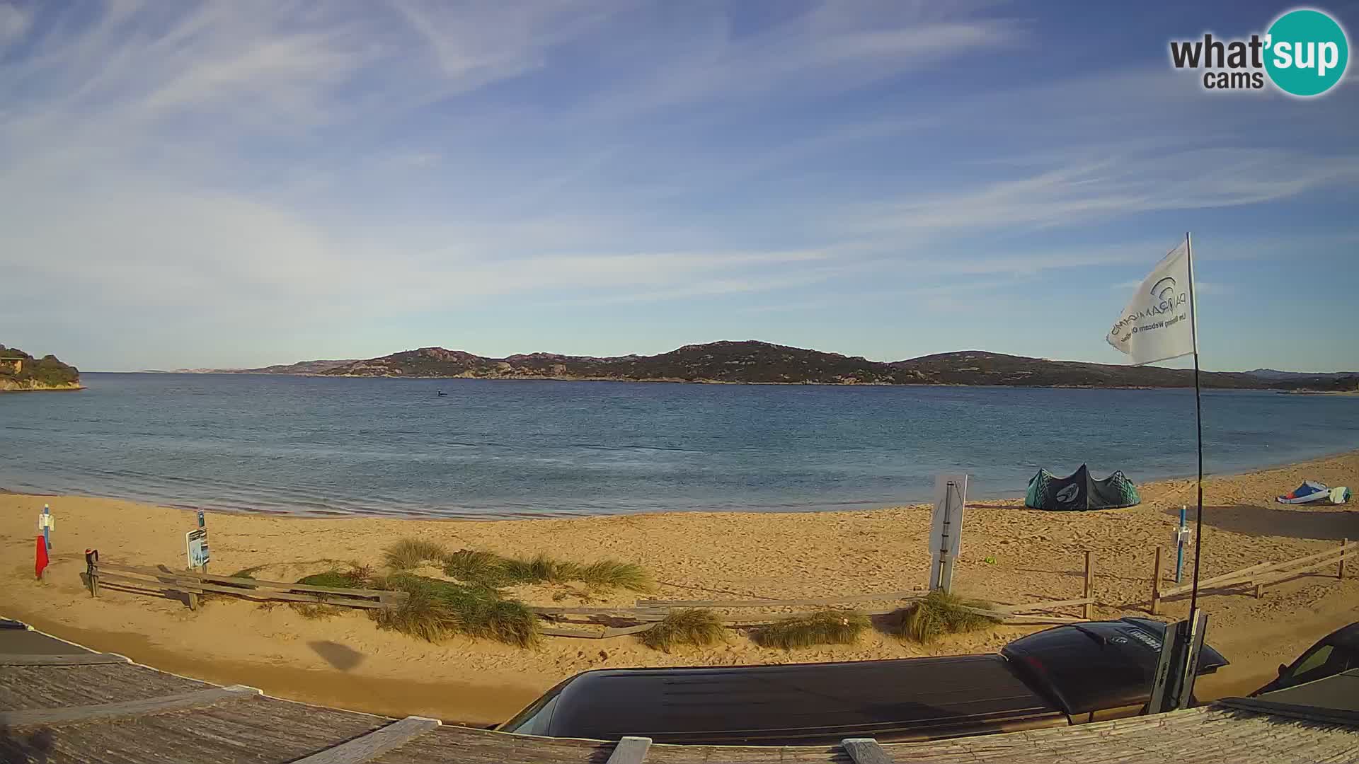 Webcam en direct de planche à voile et de kite surf à Porto Pollo – Sardaigne – Italie