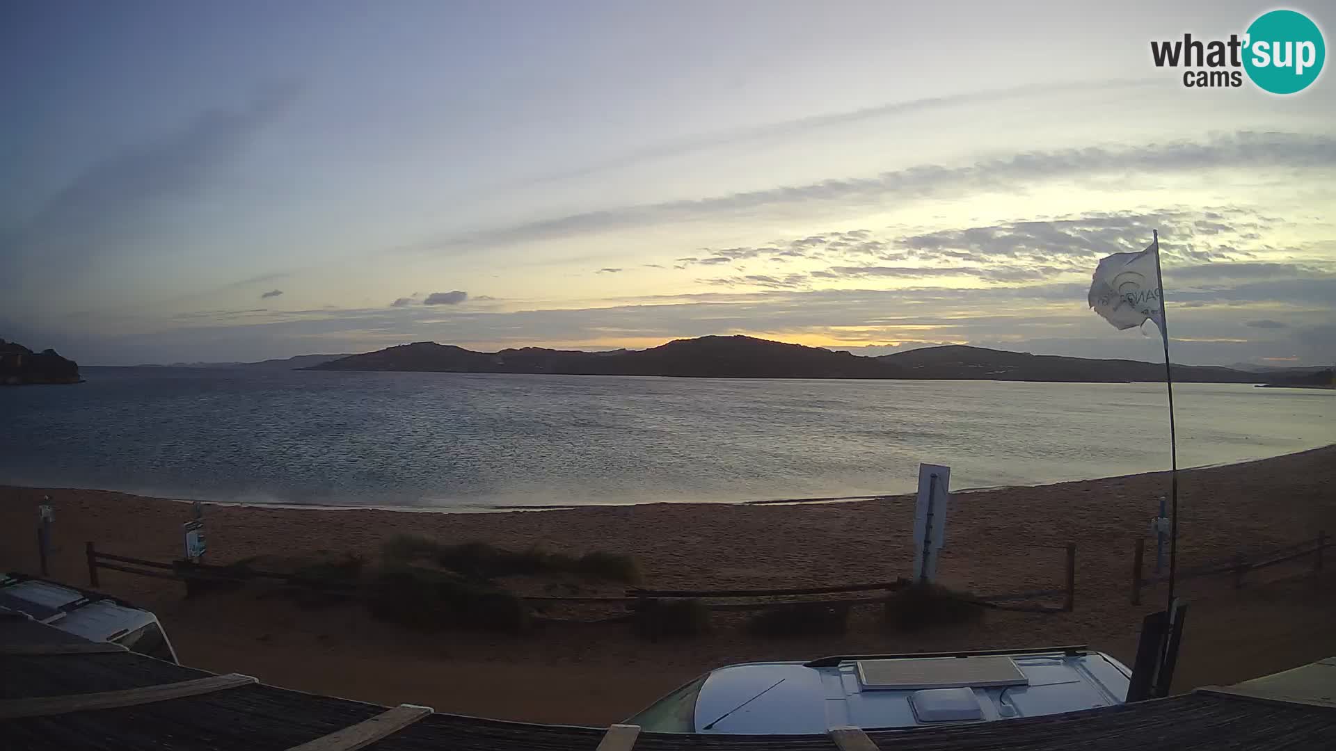 Webcam en direct de planche à voile et de kite surf à Porto Pollo – Sardaigne – Italie