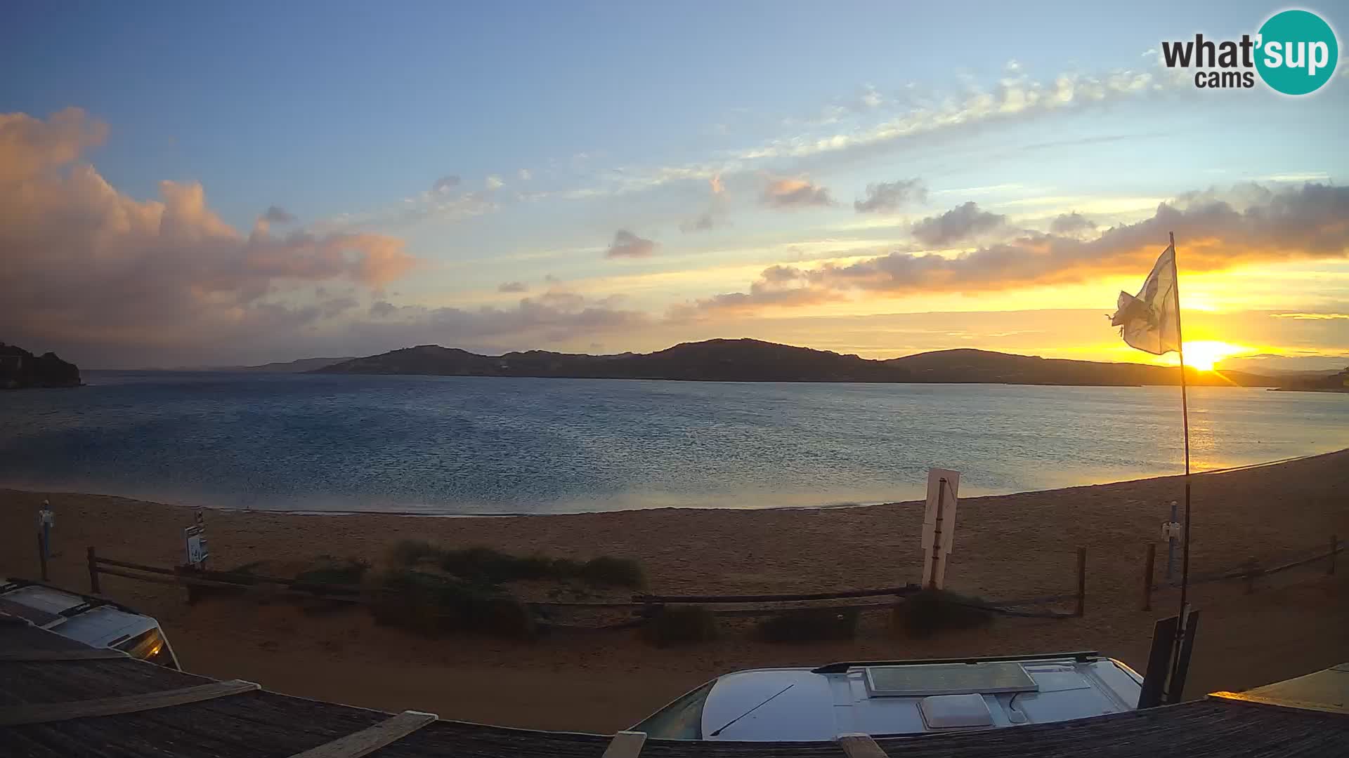 Webcam en direct de planche à voile et de kite surf à Porto Pollo – Sardaigne – Italie