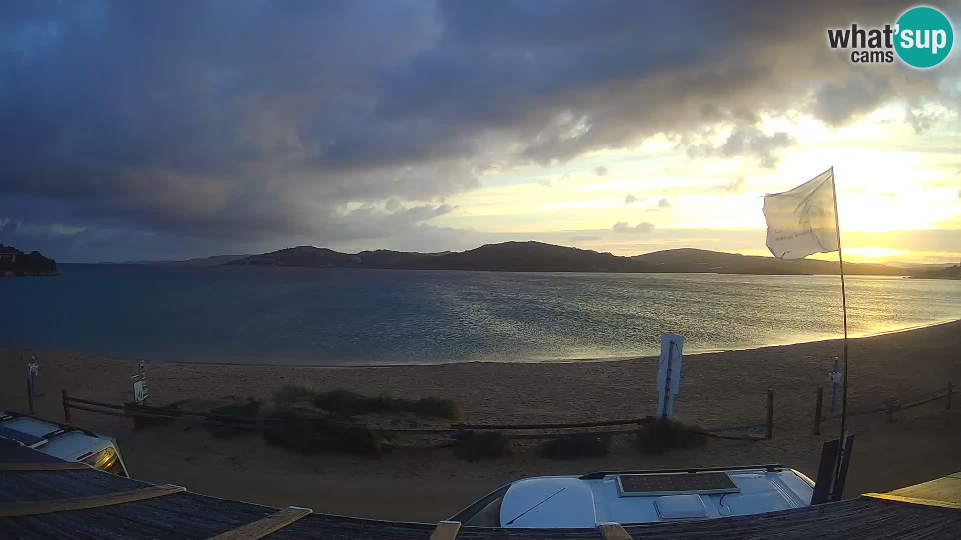 Webcam en direct de planche à voile et de kite surf à Porto Pollo – Sardaigne – Italie