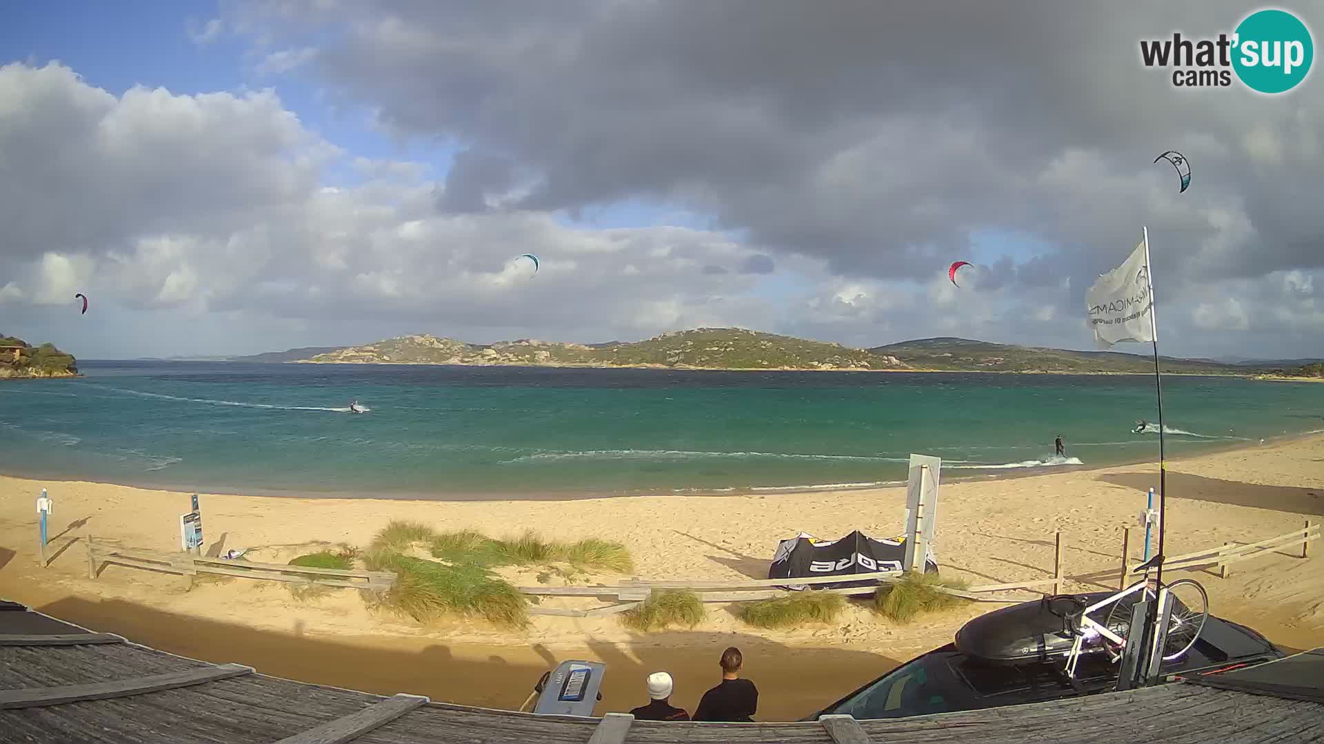 Webcam en direct de planche à voile et de kite surf à Porto Pollo – Sardaigne – Italie