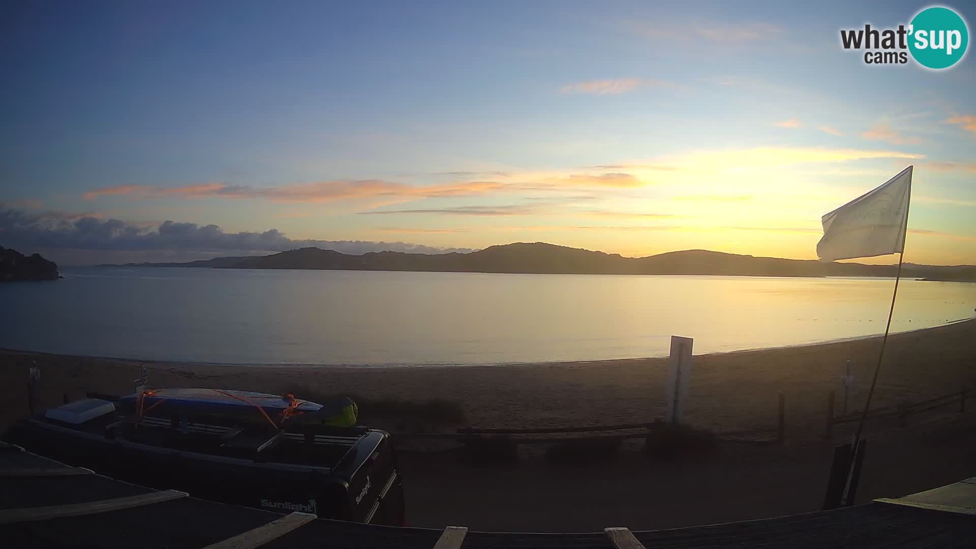 Webcam en direct de planche à voile et de kite surf à Porto Pollo – Sardaigne – Italie