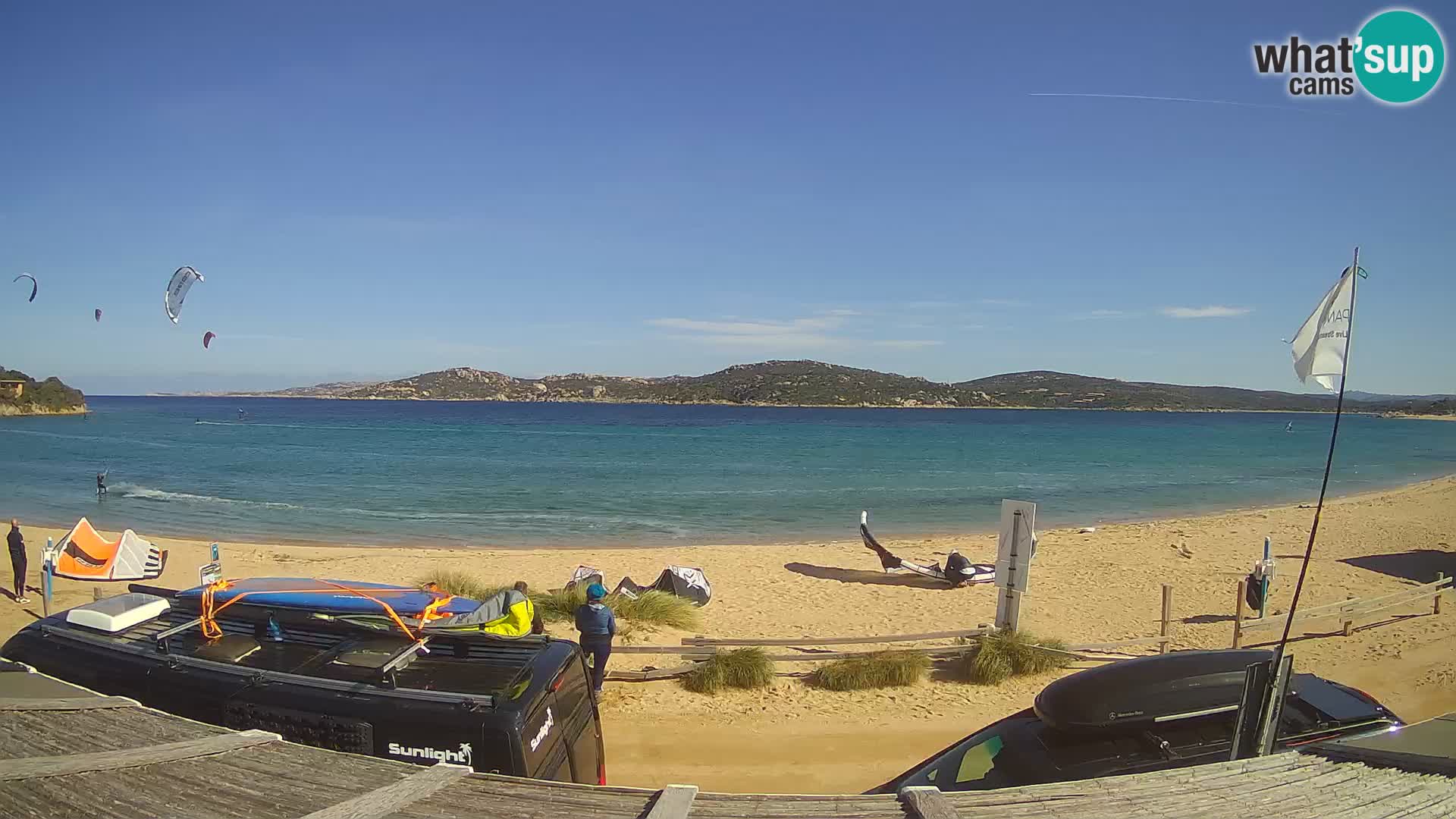 Porto Pollo Windsurfing and Kite surfing live webcam – Sardinia – Italy