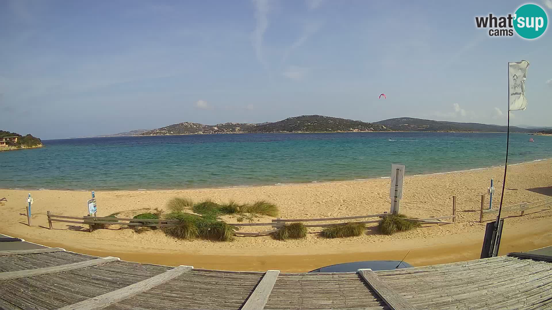 Webcam en direct de planche à voile et de kite surf à Porto Pollo – Sardaigne – Italie