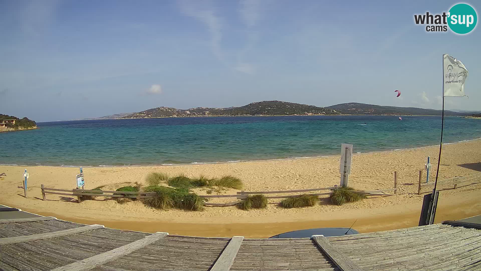 Webcam en direct de planche à voile et de kite surf à Porto Pollo – Sardaigne – Italie