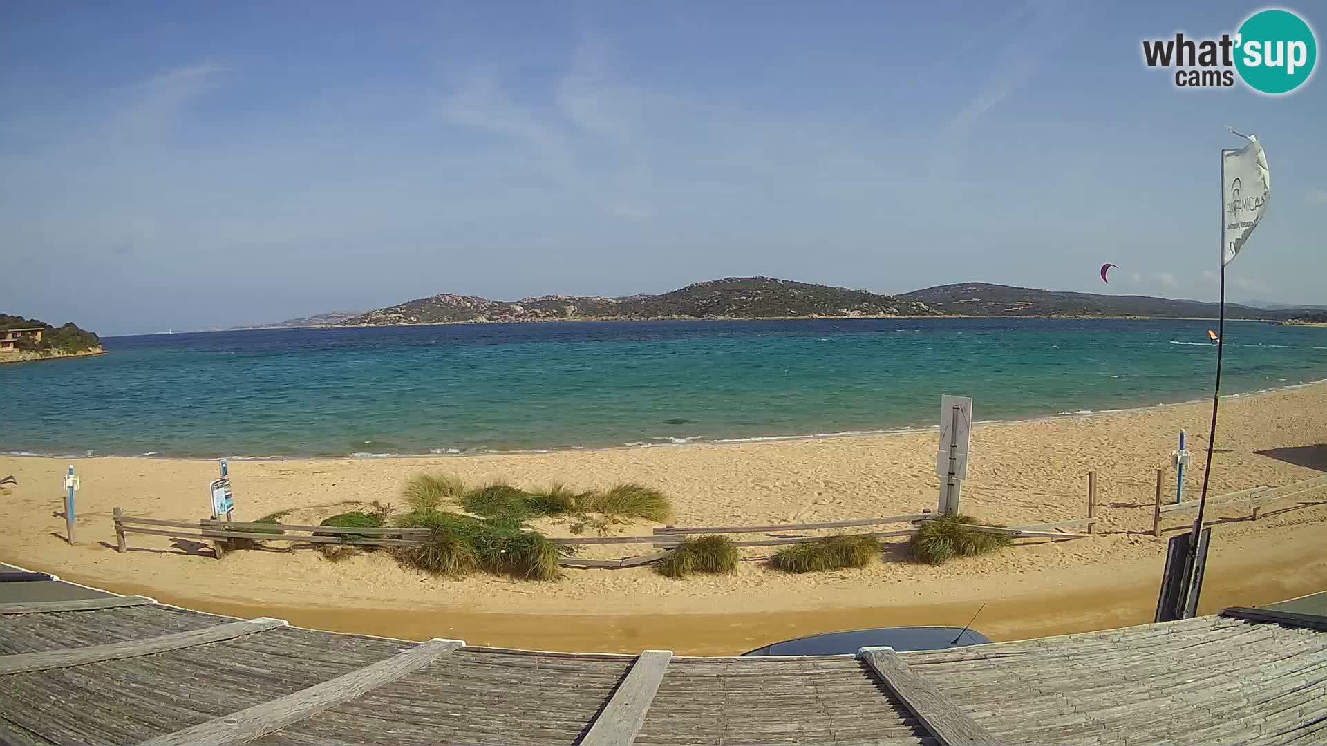 Webcam en direct de planche à voile et de kite surf à Porto Pollo – Sardaigne – Italie