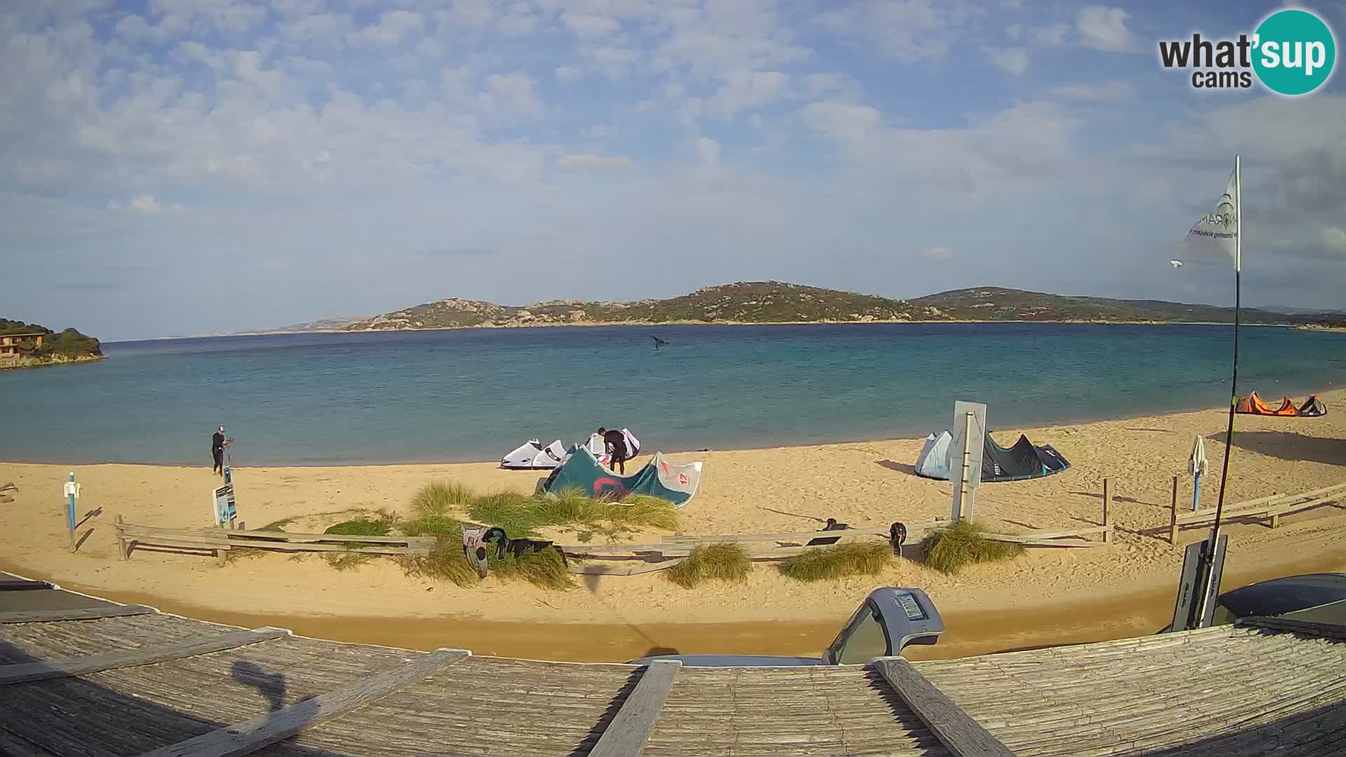 Webcam en direct de planche à voile et de kite surf à Porto Pollo – Sardaigne – Italie