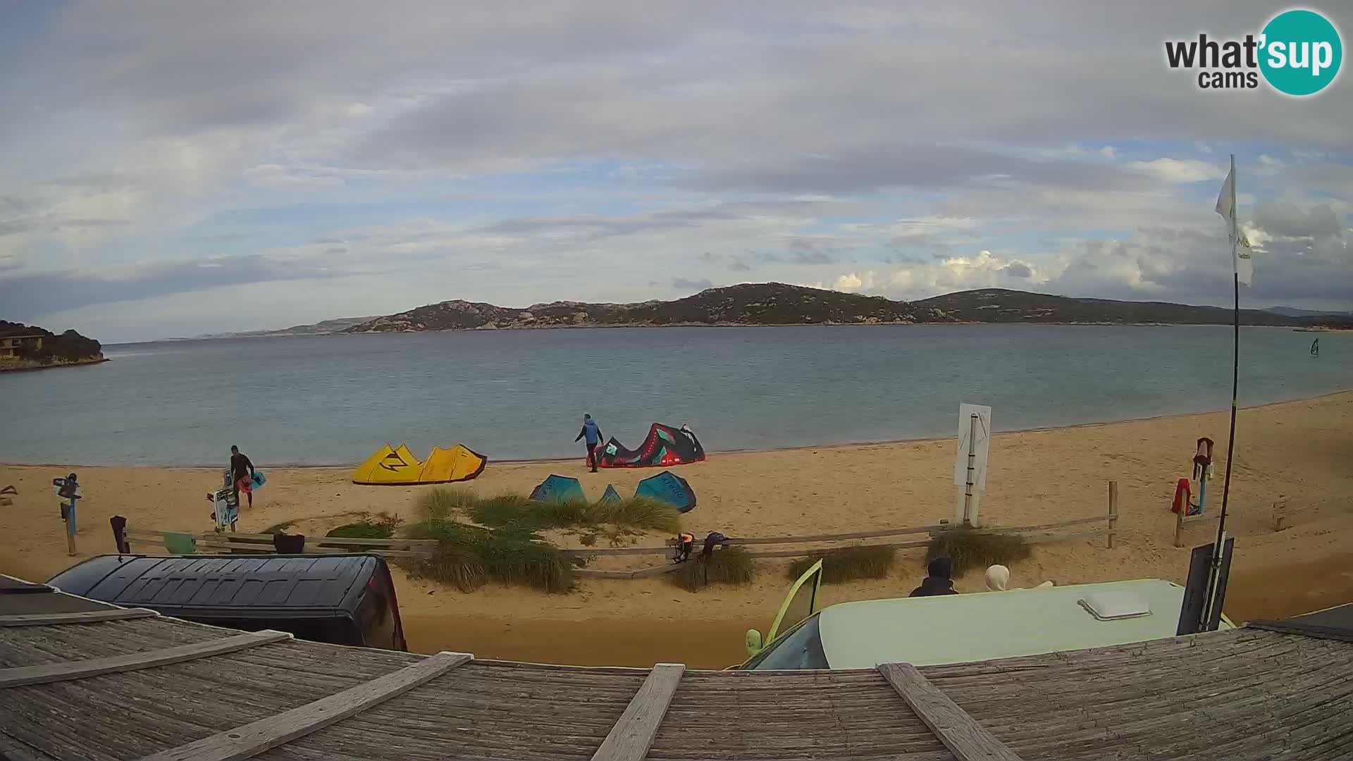 Webcam en direct de planche à voile et de kite surf à Porto Pollo – Sardaigne – Italie