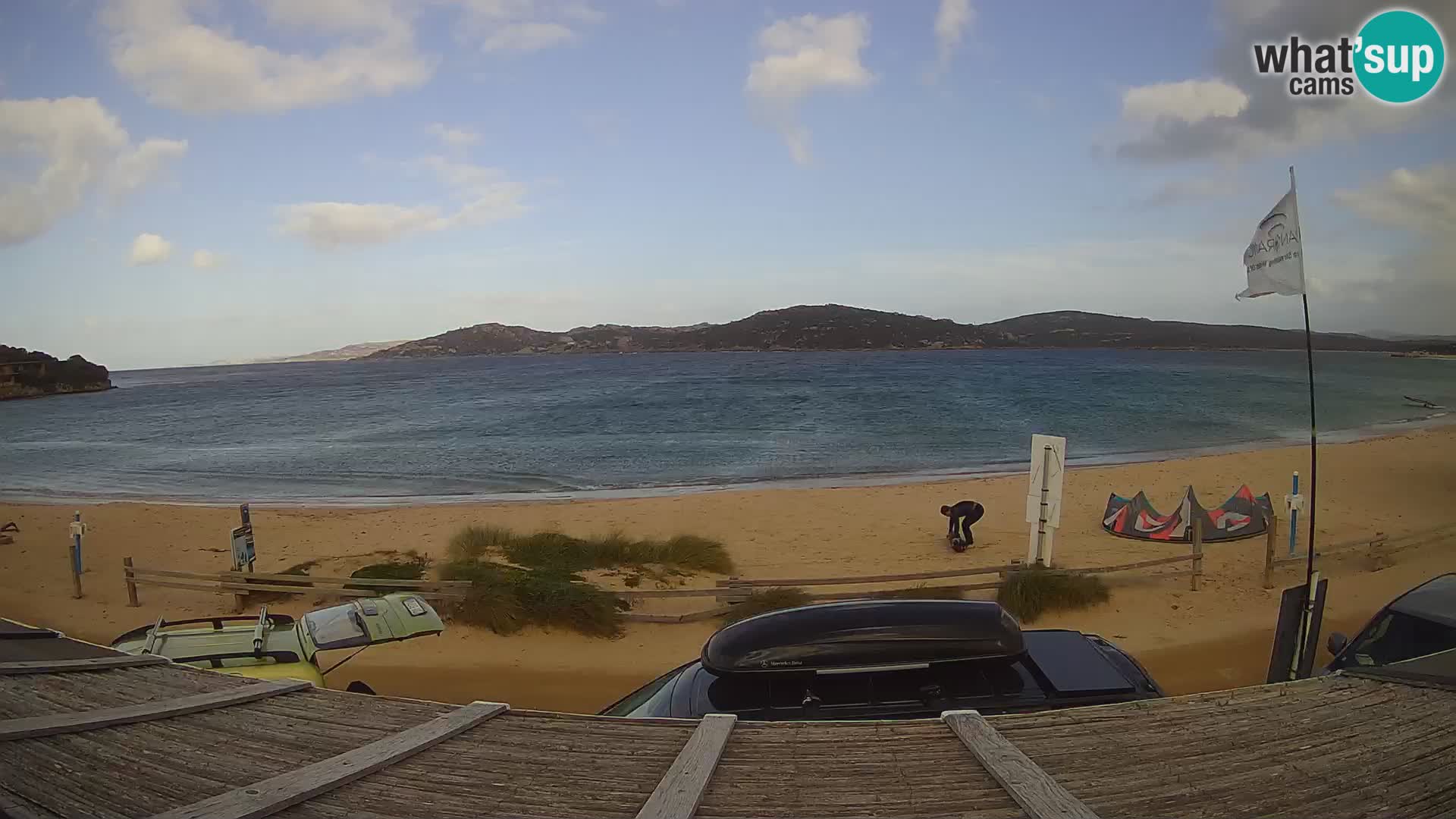 Webcam en direct de planche à voile et de kite surf à Porto Pollo – Sardaigne – Italie