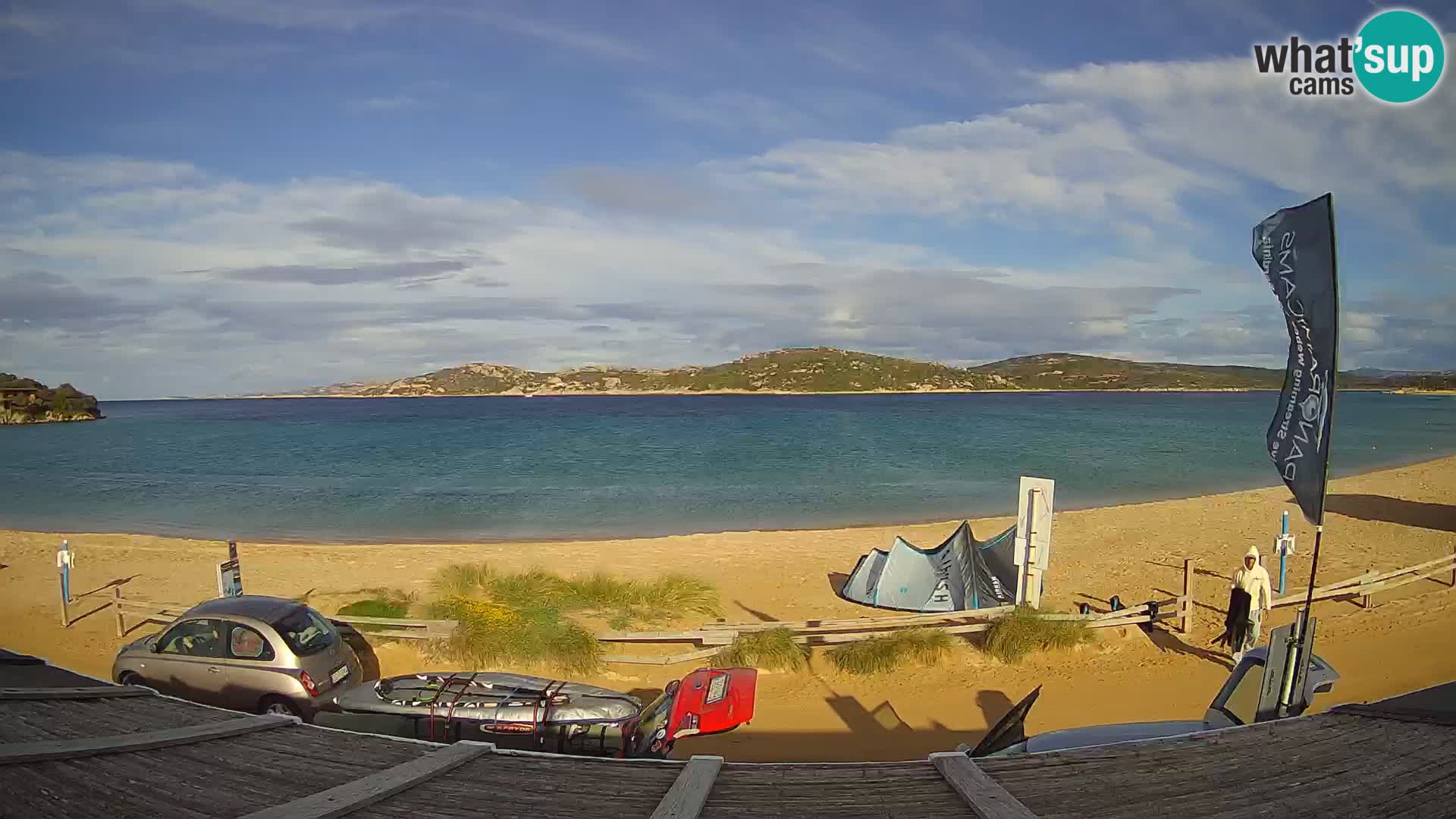 Porto Pollo Windsurfing and Kite surfing live webcam – Sardinia – Italy