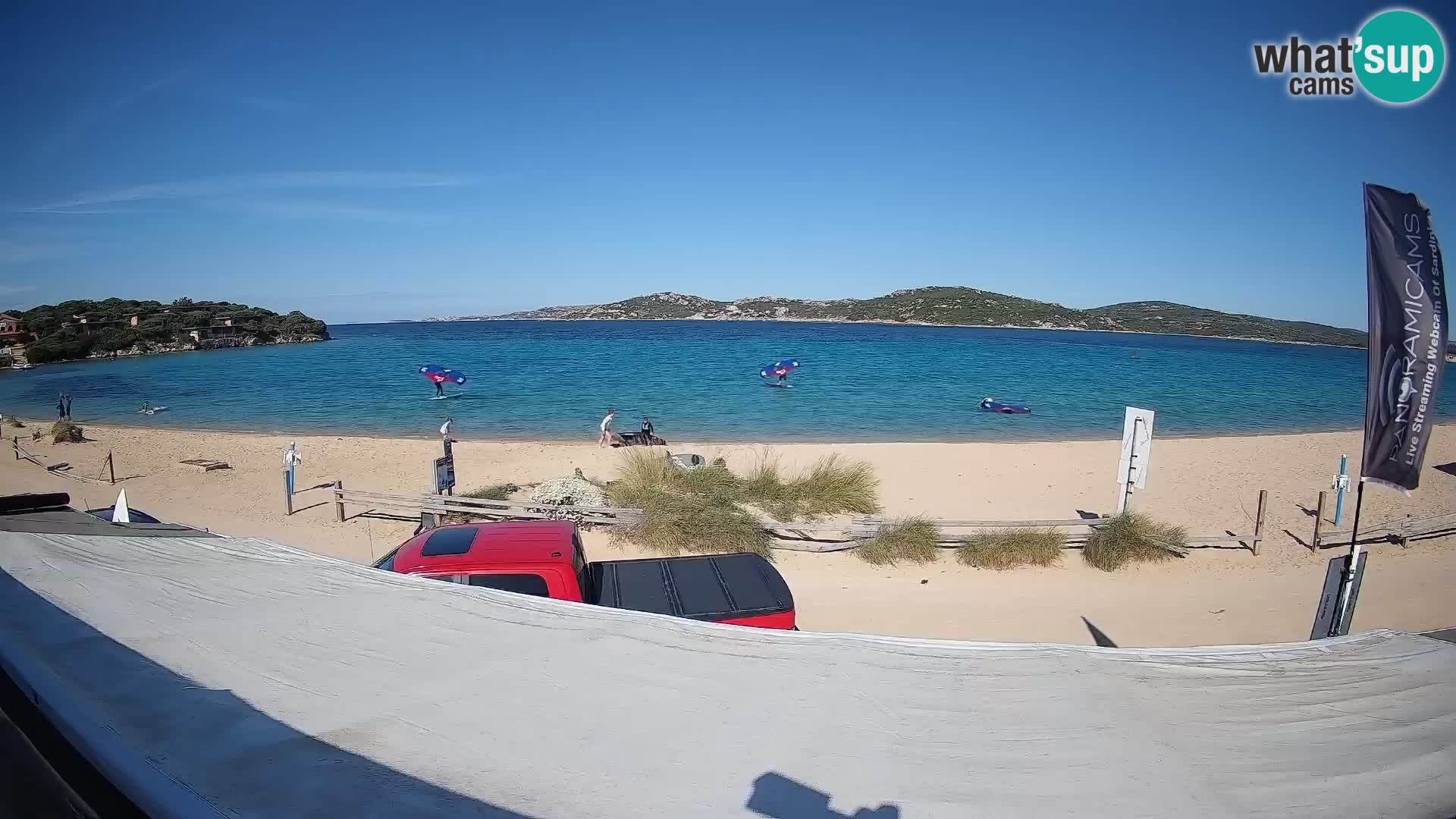 Porto Pollo Windsurfing and Kite surfing live webcam – Sardinia – Italy