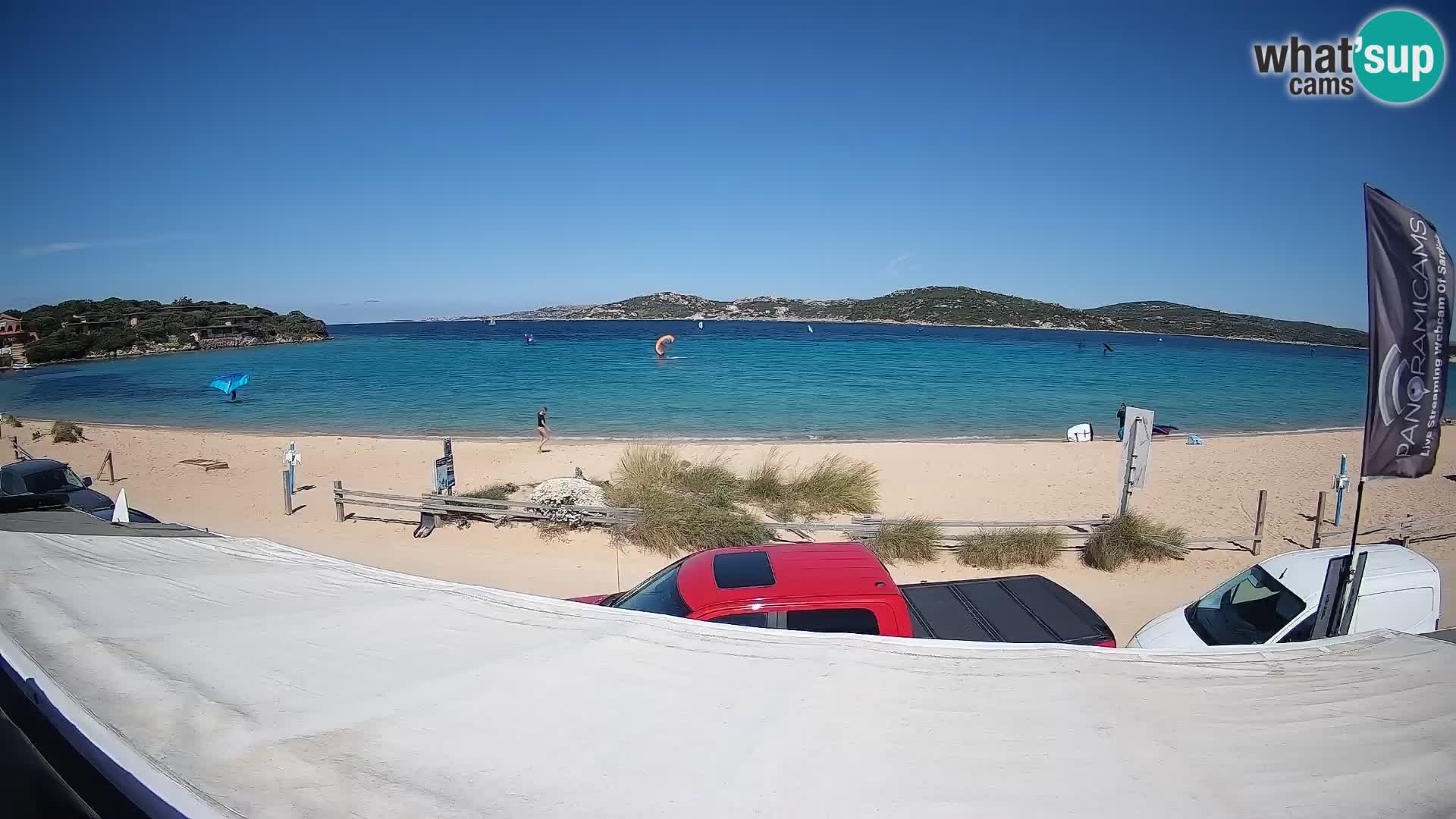 Porto Pollo Windsurfing and Kite surfing live webcam – Sardinia – Italy
