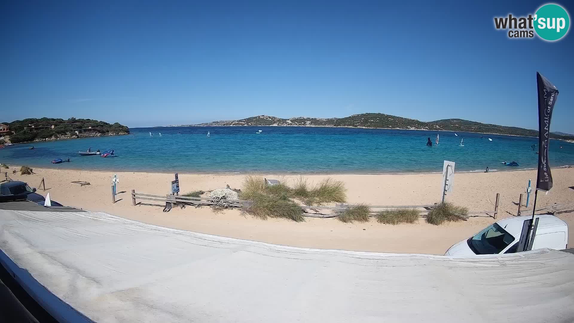 Webcam en direct de planche à voile et de kite surf à Porto Pollo – Sardaigne – Italie