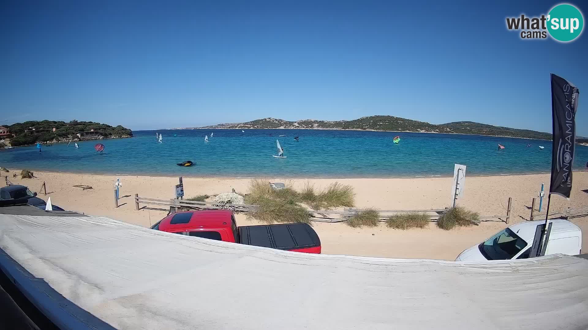 Porto Pollo Windsurfing and Kite surfing live webcam – Sardinia – Italy