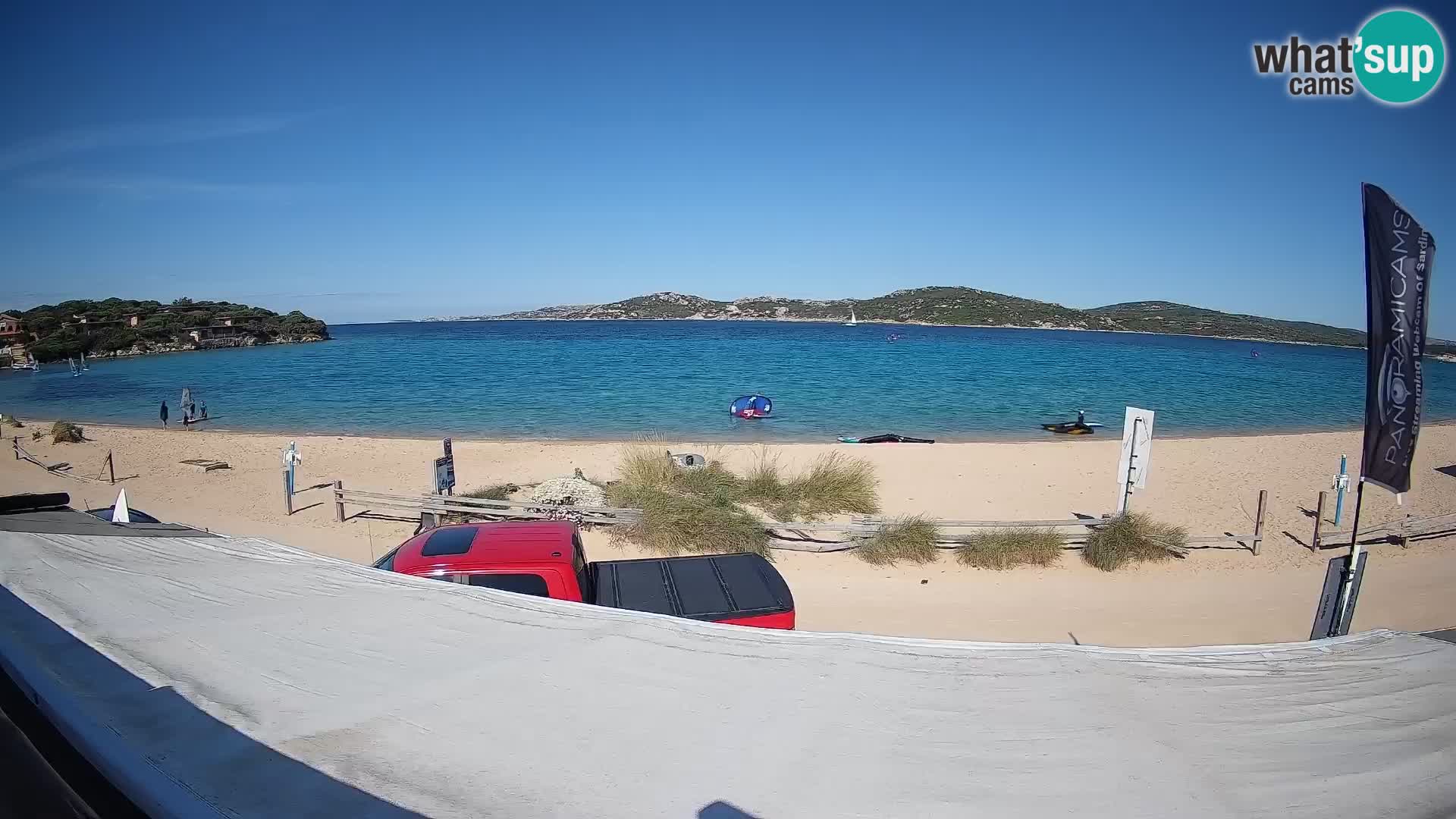 Webcam en direct de planche à voile et de kite surf à Porto Pollo – Sardaigne – Italie