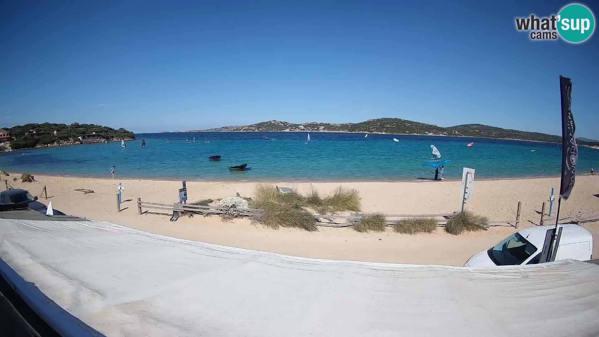 Porto Pollo Windsurfing and Kite surfing live webcam – Sardinia – Italy