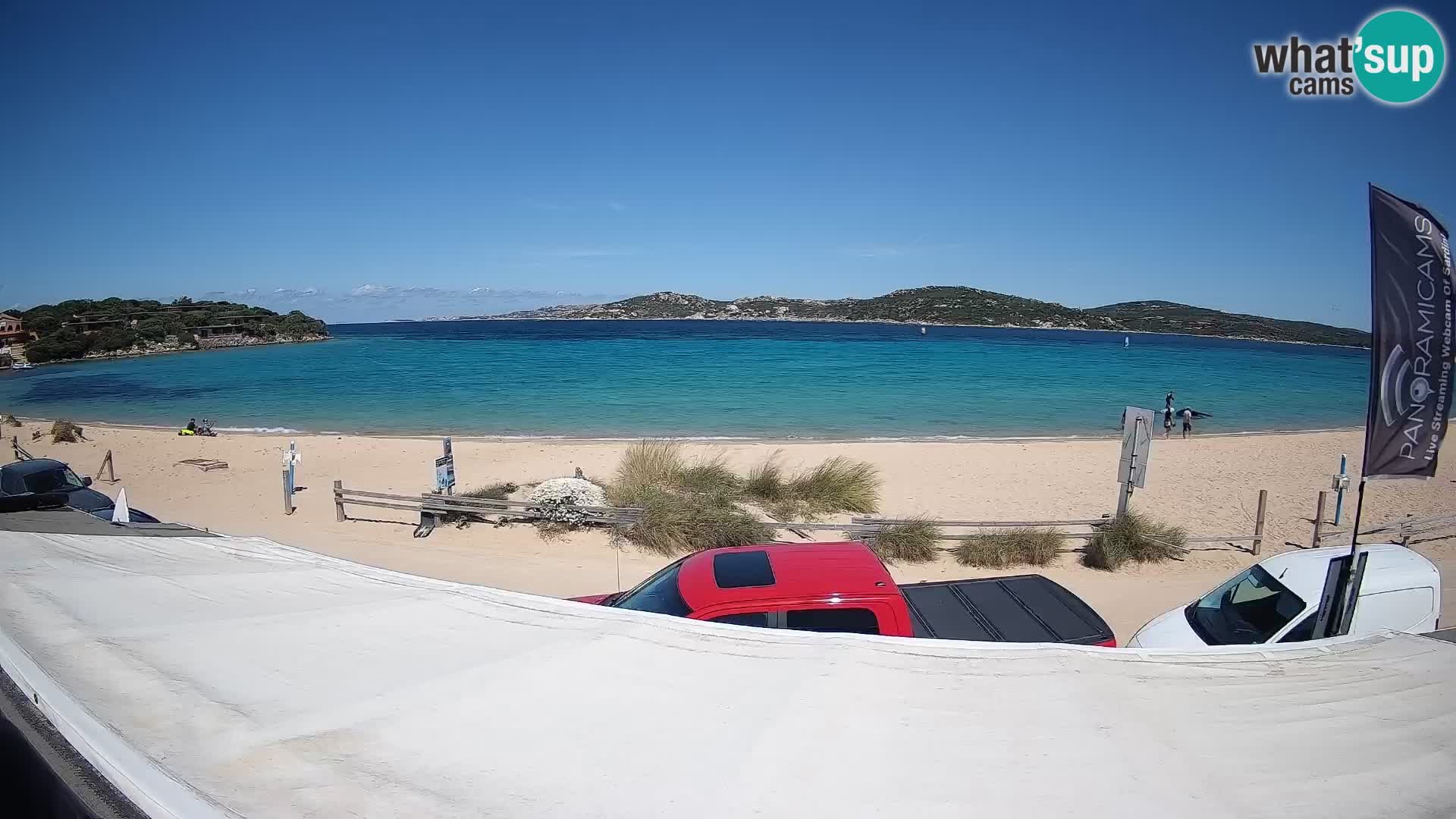Webcam en direct de planche à voile et de kite surf à Porto Pollo – Sardaigne – Italie