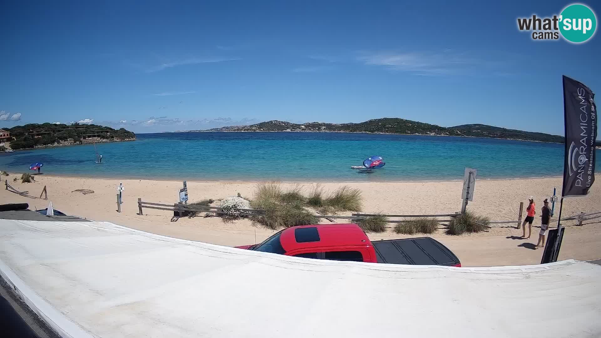 Porto Pollo Windsurfing and Kite surfing live webcam – Sardinia – Italy
