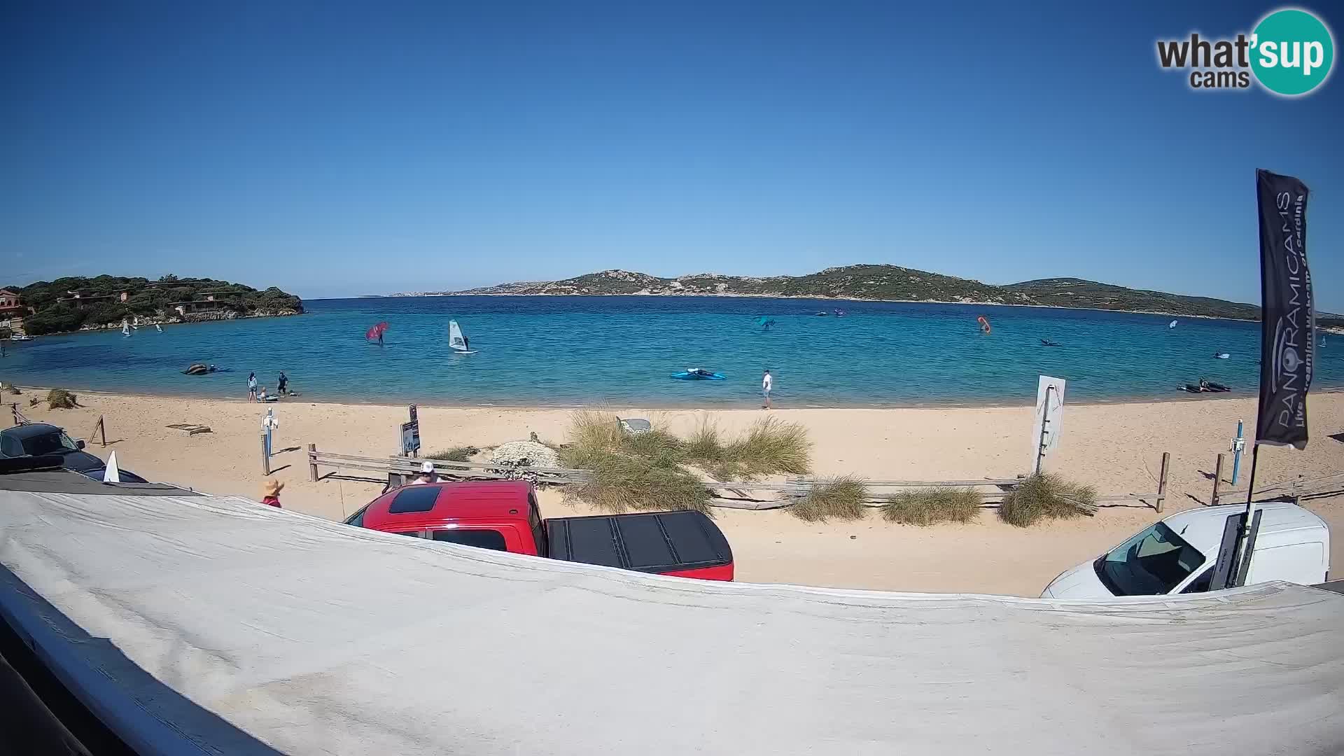 Porto Pollo Windsurfing and Kite surfing live webcam – Sardinia – Italy