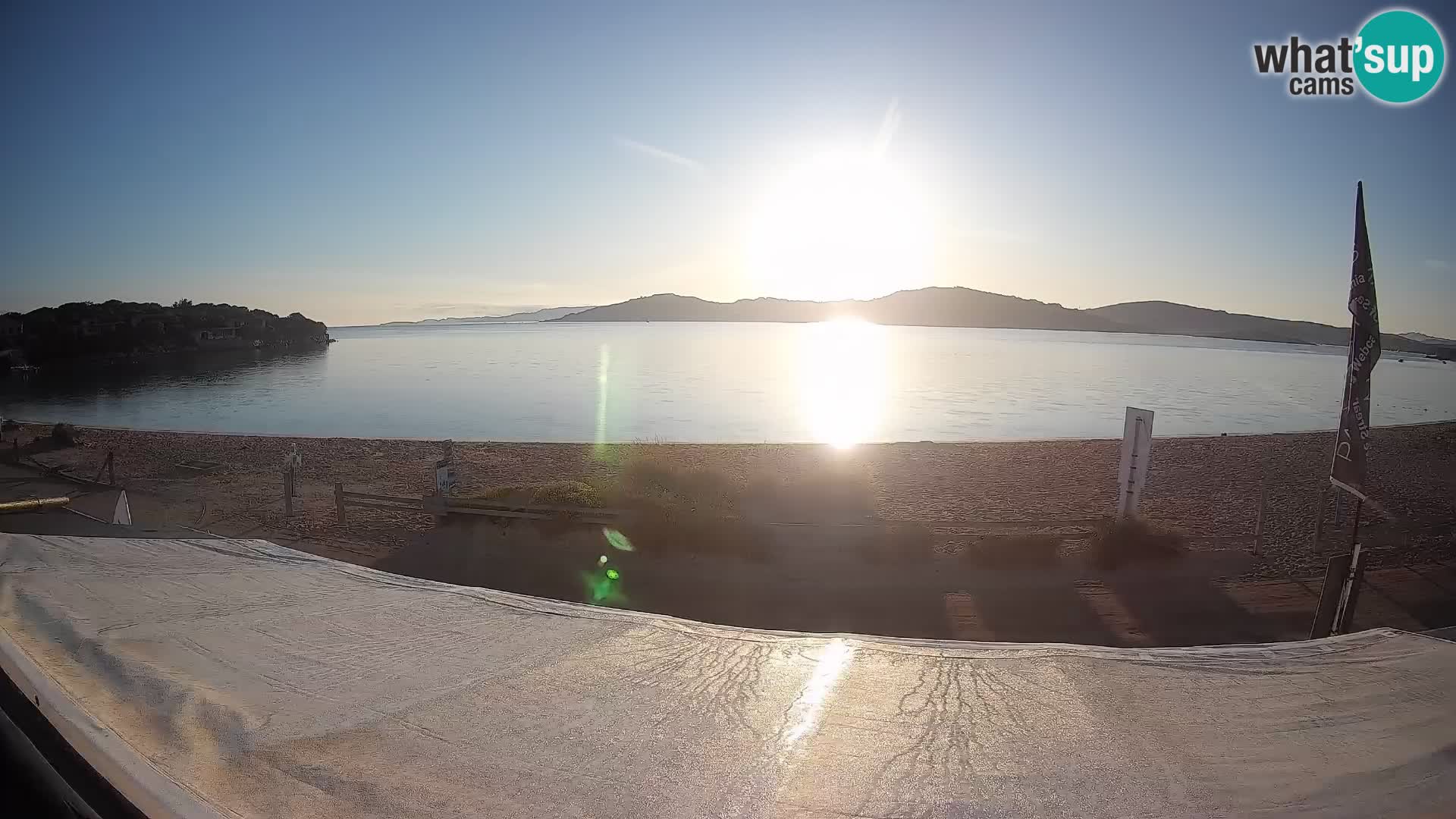 Webcam en direct de planche à voile et de kite surf à Porto Pollo – Sardaigne – Italie
