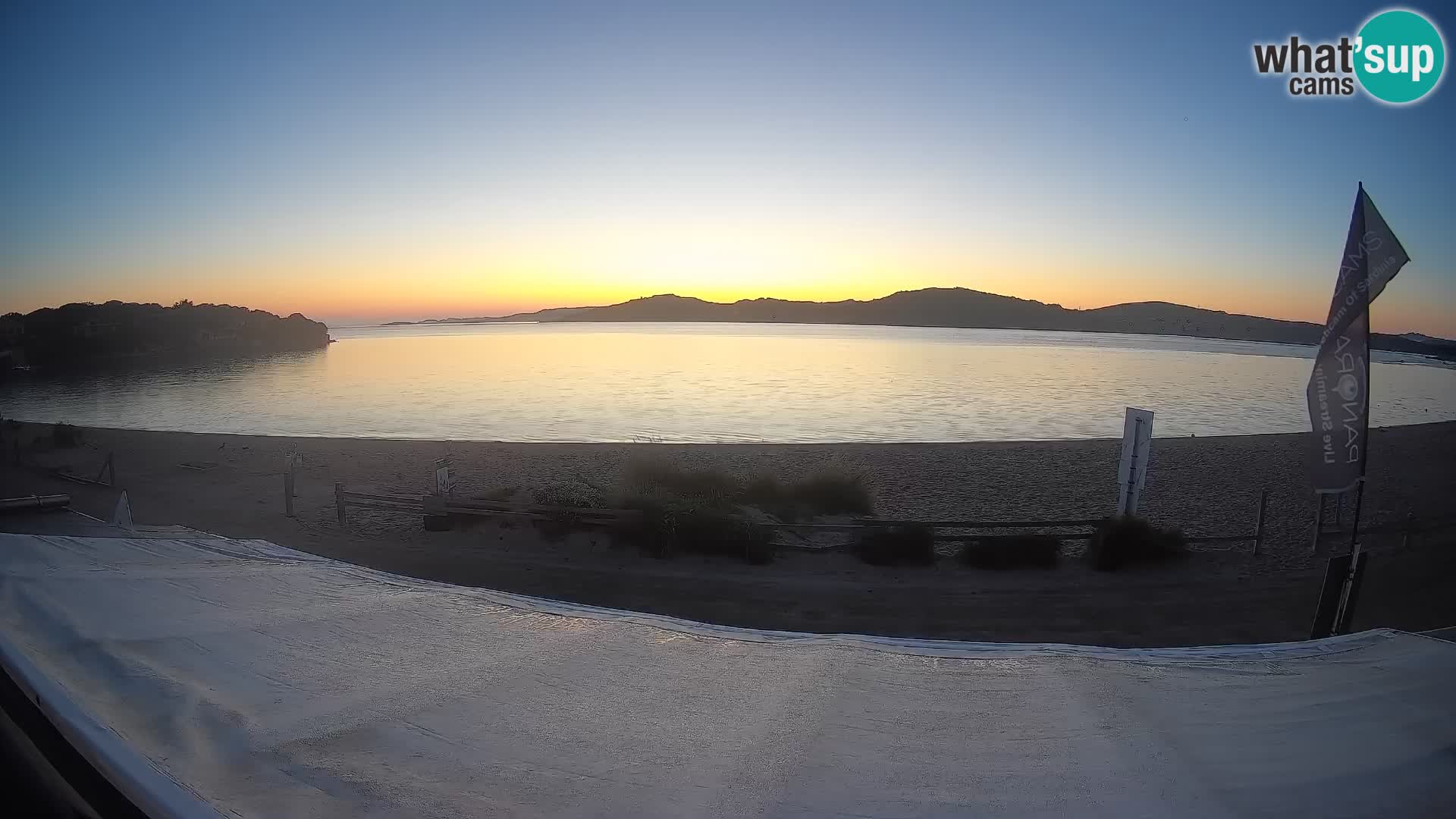 Webcam en direct de planche à voile et de kite surf à Porto Pollo – Sardaigne – Italie