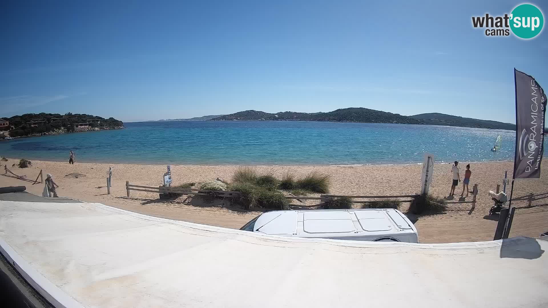 Webcam en direct de planche à voile et de kite surf à Porto Pollo – Sardaigne – Italie