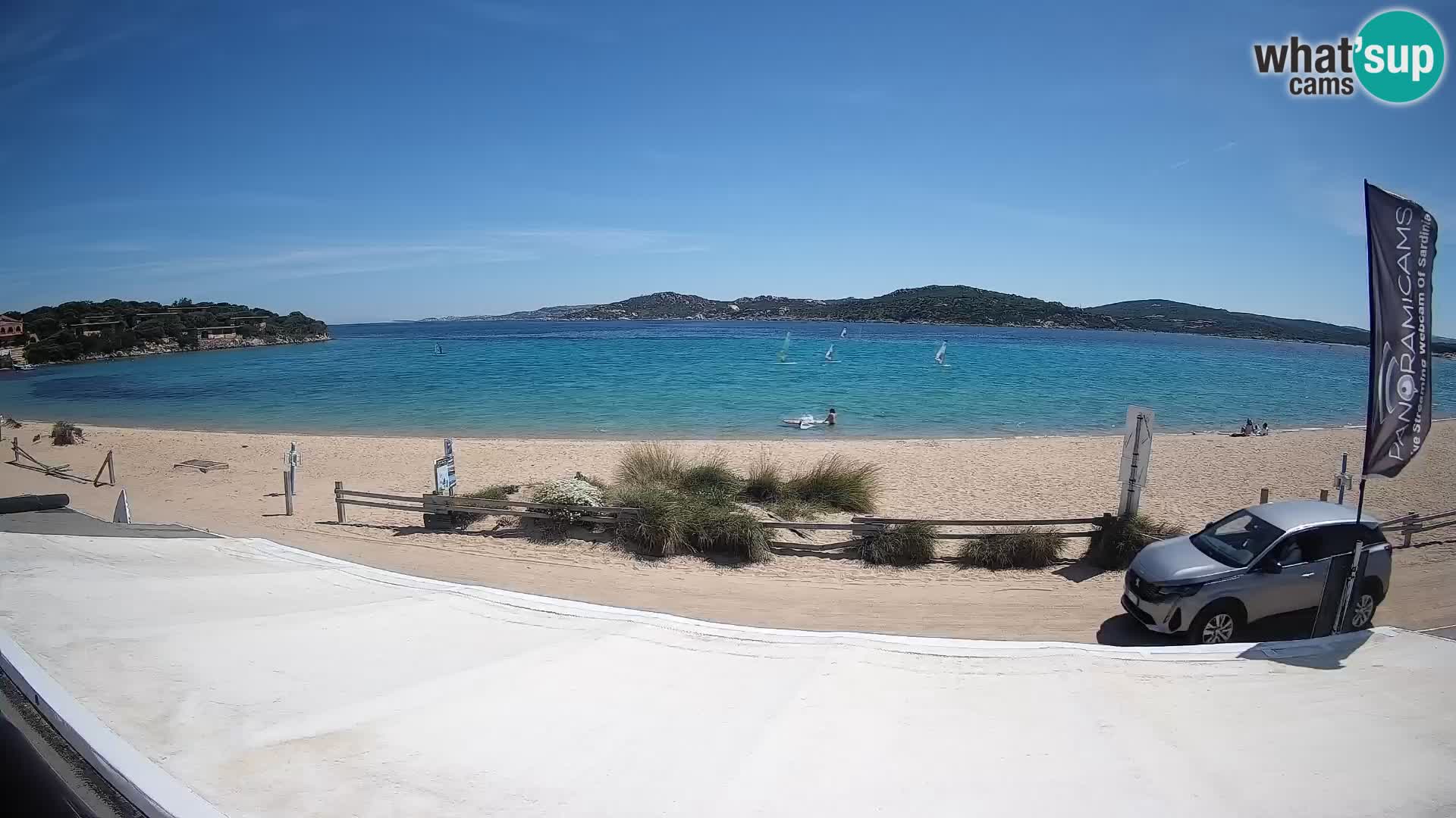 Webcam en direct de planche à voile et de kite surf à Porto Pollo – Sardaigne – Italie
