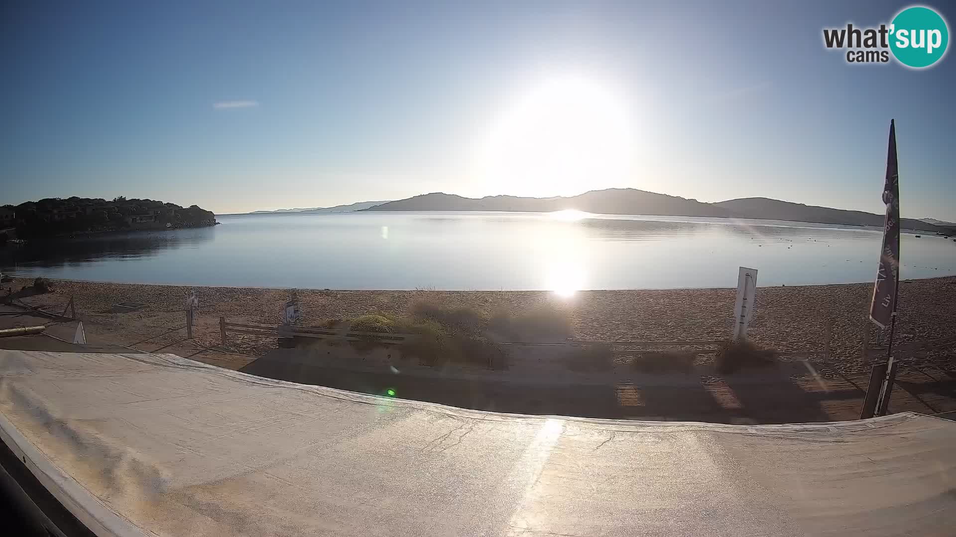 Webcam en direct de planche à voile et de kite surf à Porto Pollo – Sardaigne – Italie