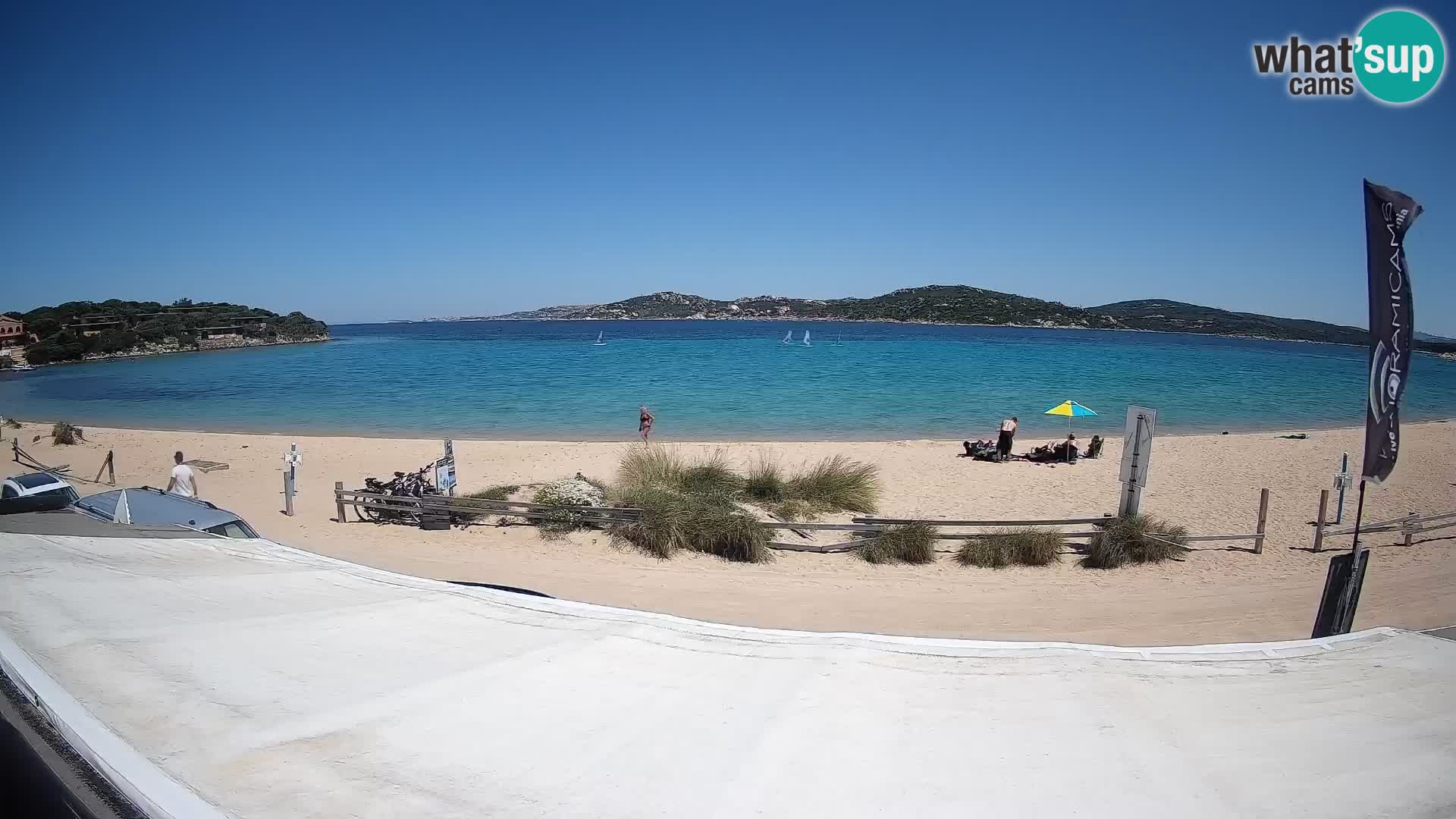 Spletna kamera v živo za jadranje na deski in kajtanje Porto Pollo – Sardinija – Italija