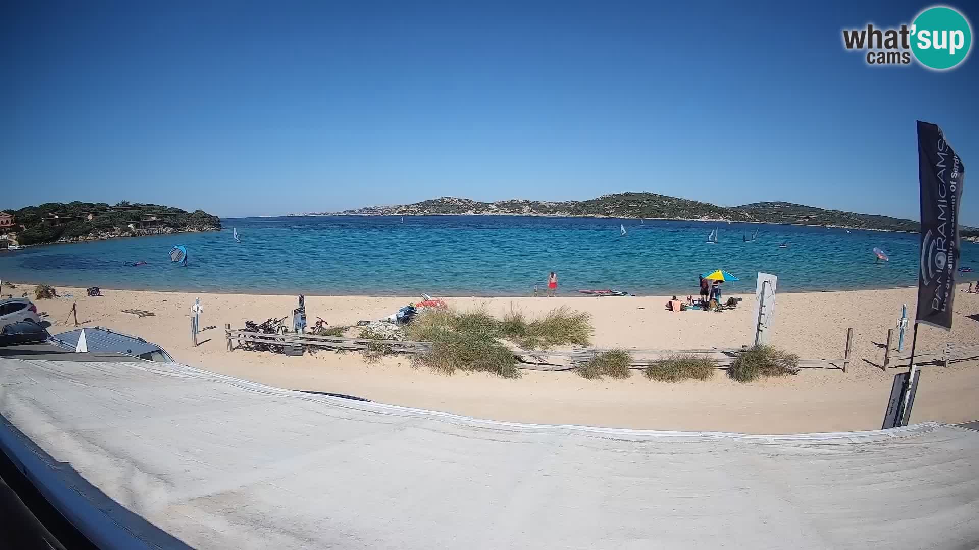 Porto Pollo Windsurfing and Kite surfing live webcam – Sardinia – Italy