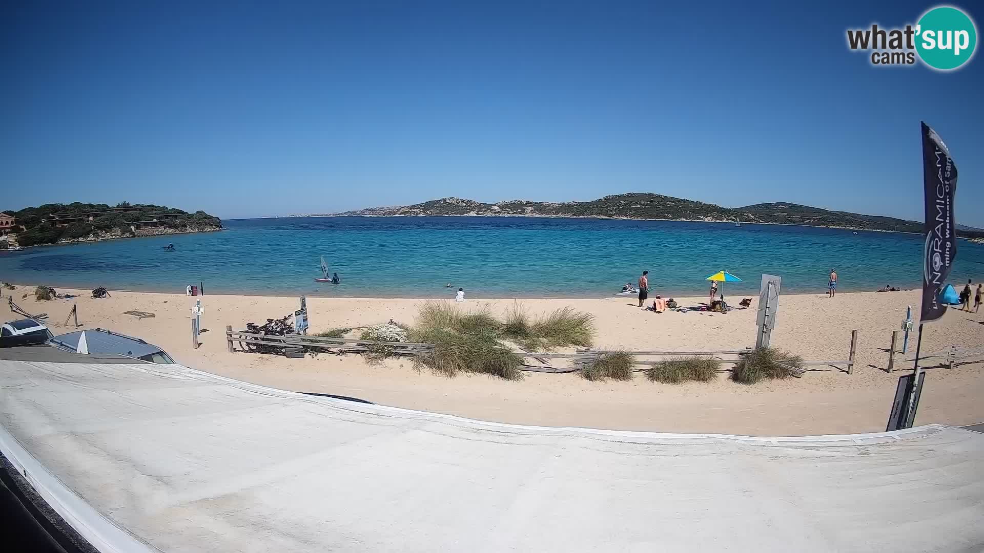 Webcam en direct de planche à voile et de kite surf à Porto Pollo – Sardaigne – Italie