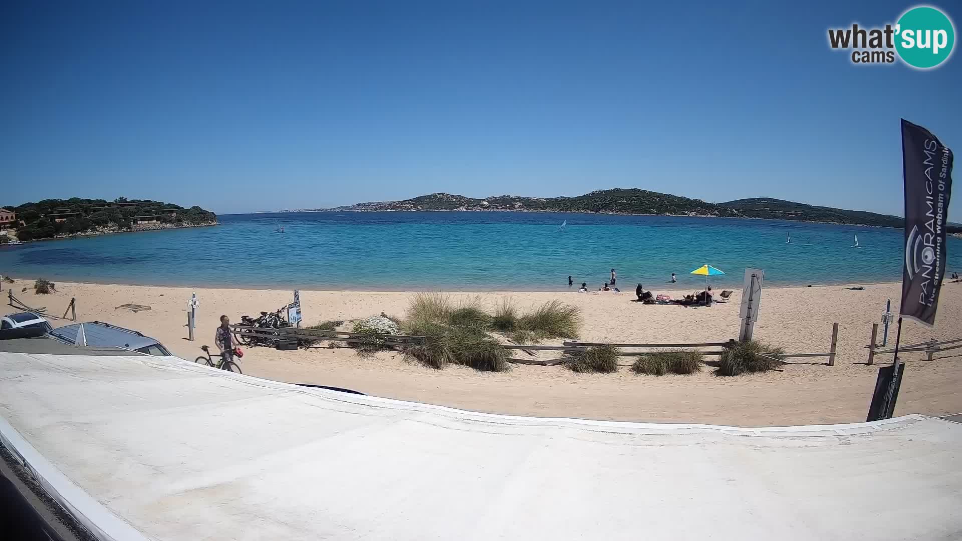 Spletna kamera v živo za jadranje na deski in kajtanje Porto Pollo – Sardinija – Italija