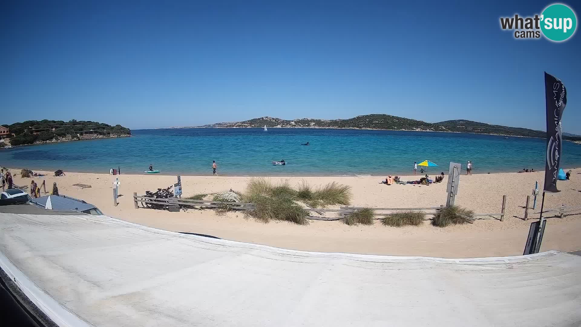Webcam en direct de planche à voile et de kite surf à Porto Pollo – Sardaigne – Italie
