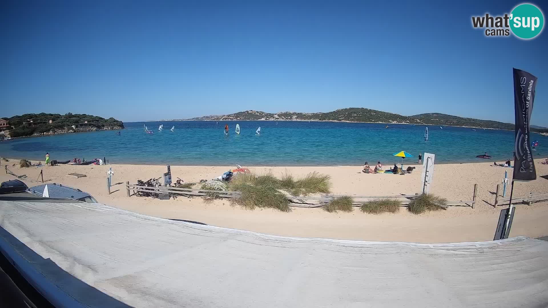 Webcam en direct de planche à voile et de kite surf à Porto Pollo – Sardaigne – Italie
